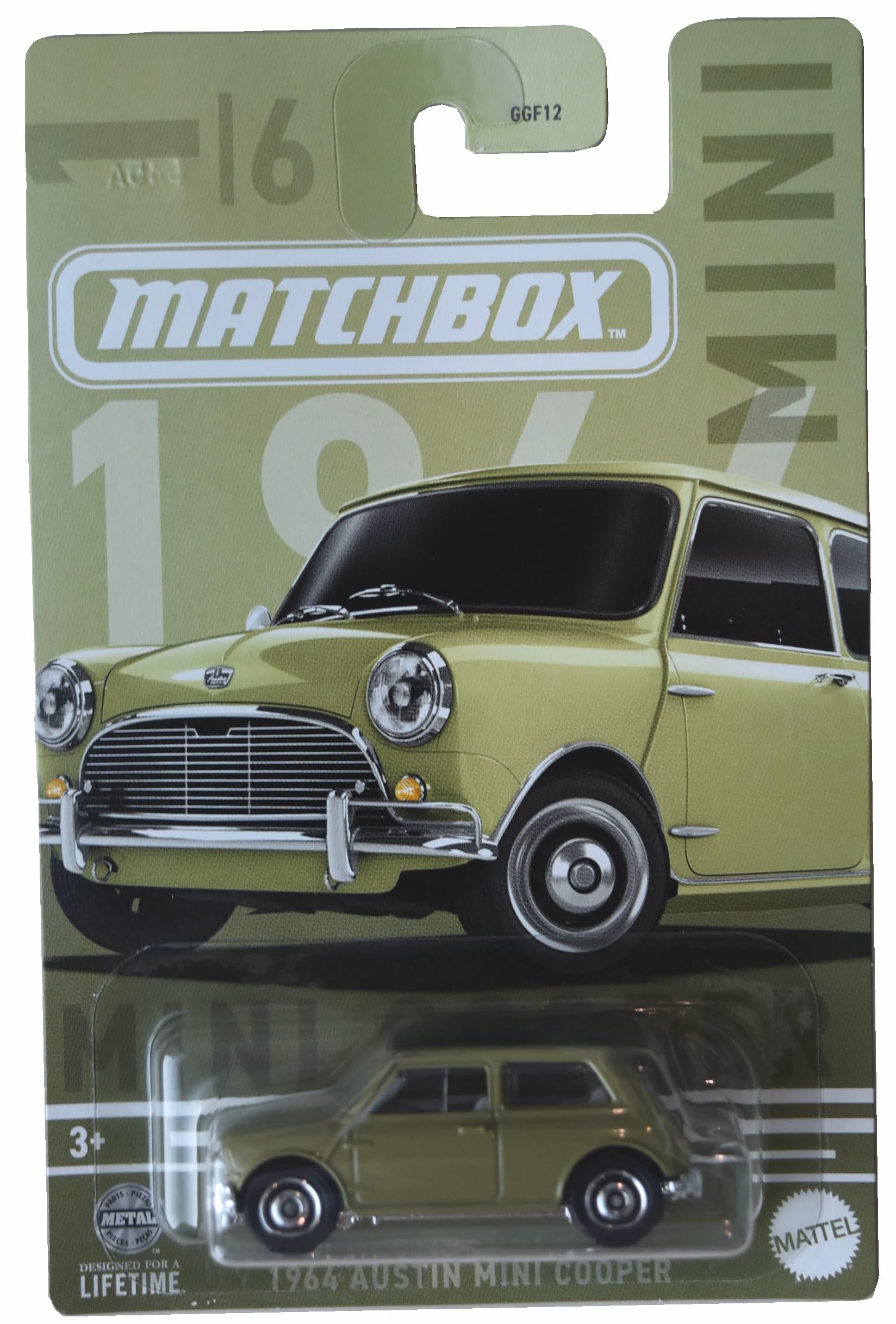 Matchbox 1964 Austin Mini Cooper, Green 1/6