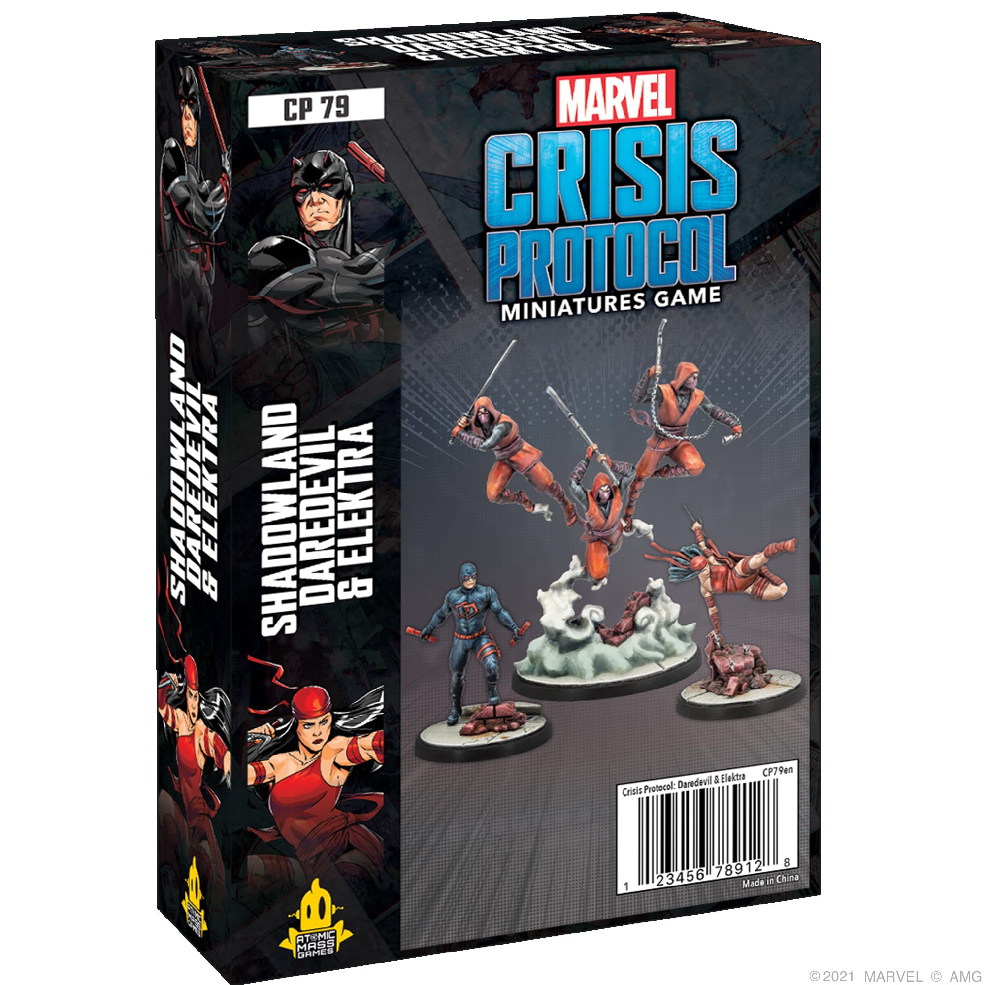 Atomic Mass Games Accessory Daredevil Captain America Marvel Crisis Protocol: Shadowland Elektra with Hand Ninjas-EN Various Character Packs