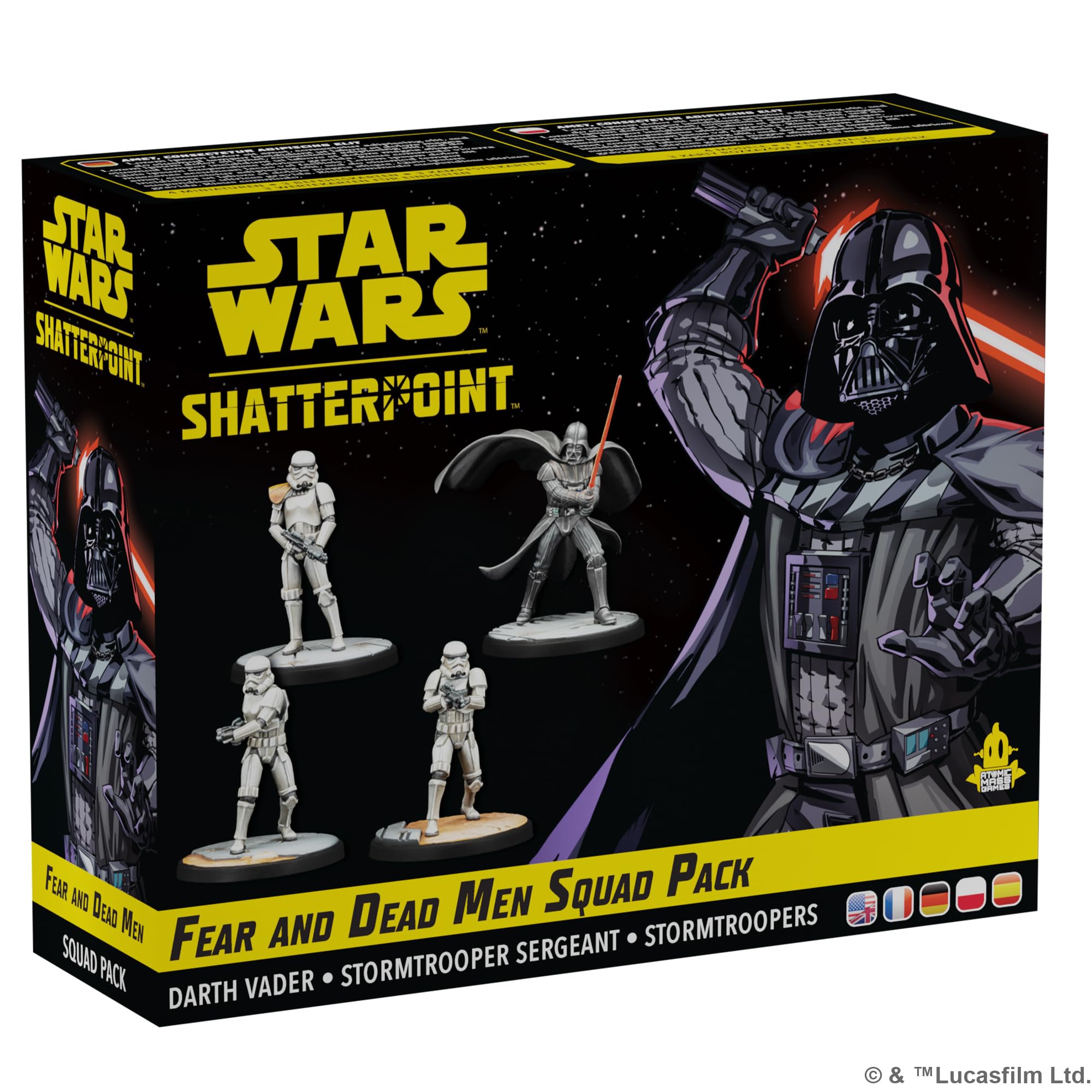 Atomic Mass Games | Star Wars: Shatterpoint - Fear and Dead Men Squad Pack | Miniatures Game | Ages 14+ | 2 Players | 90 Minutes Playing Time