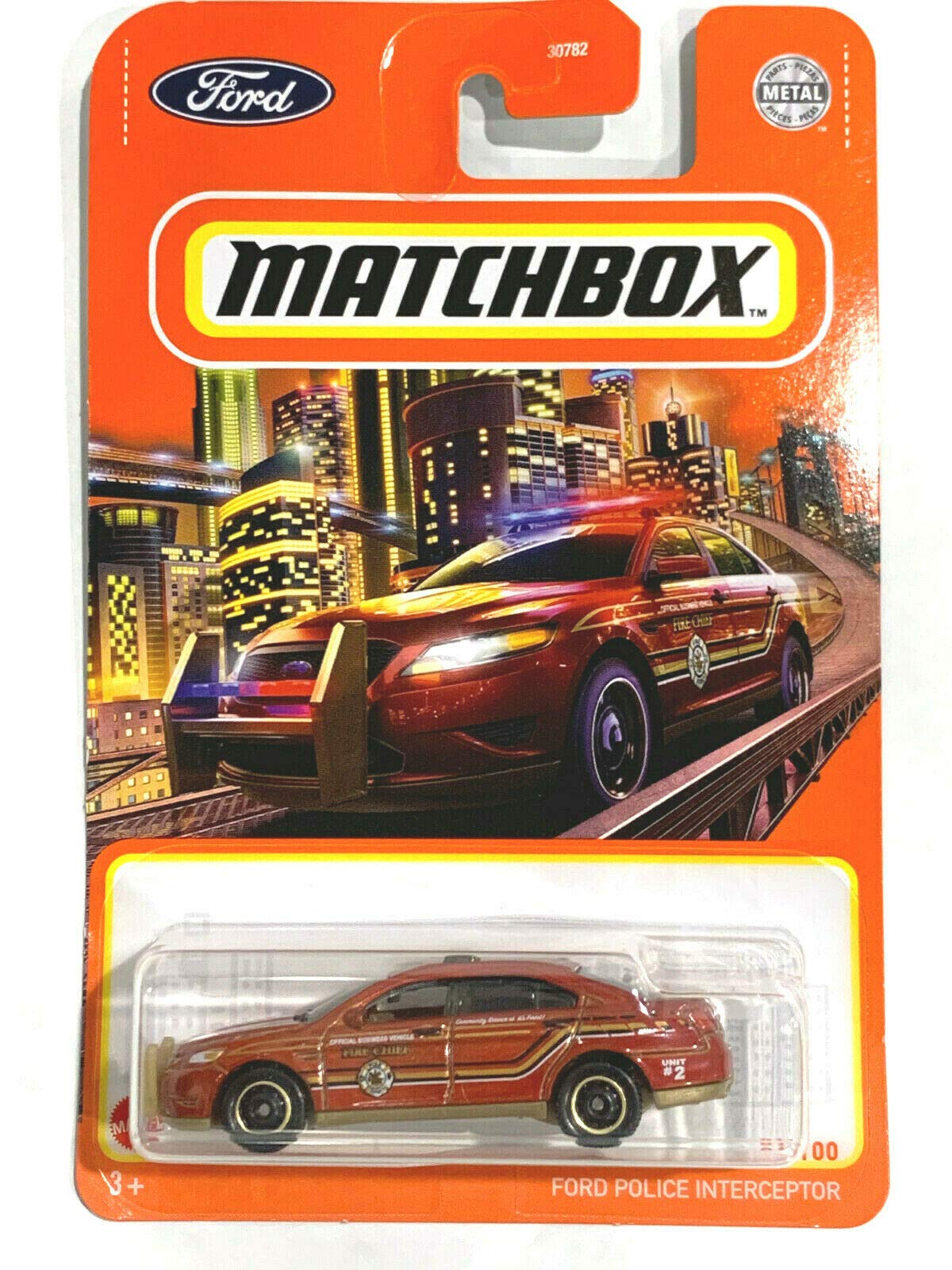 Matchbox Ford Police Interceptor 81/100 red