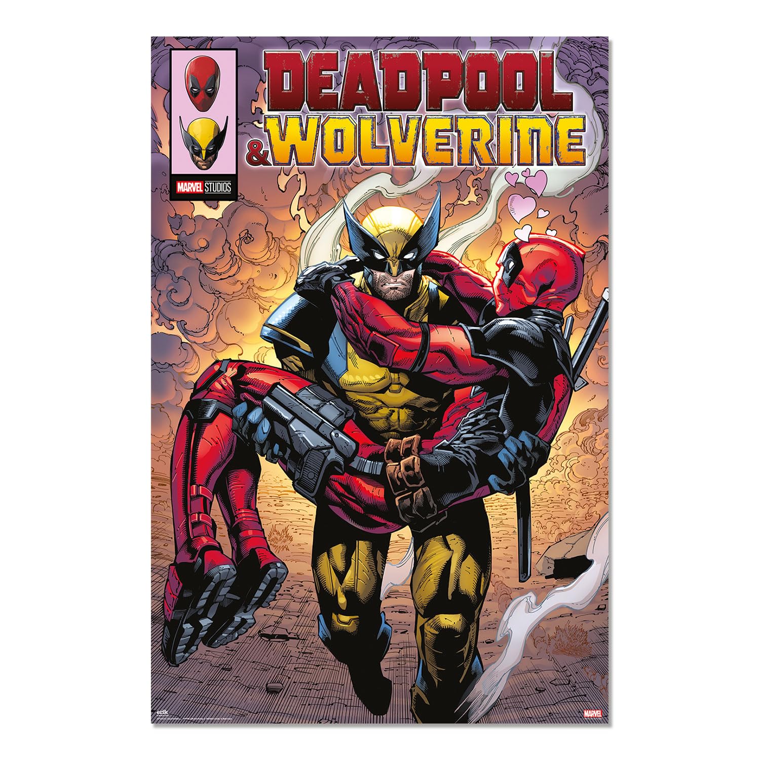 Grupo Erik Marvel Deadpool & Wolverine Poster - 36 x 24 inches / 91.5 x 61 cm - Shipped Rolled Up - Cool Posters - Art Poster - Posters & Prints - Wall Posters