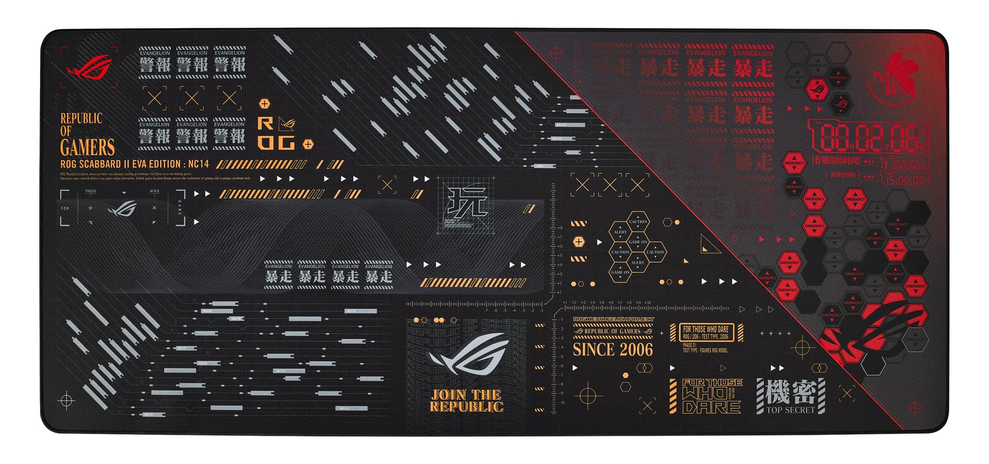 ASUS ROG Scabbard II EVA Edition Tapis de souris de jeu Multicolore