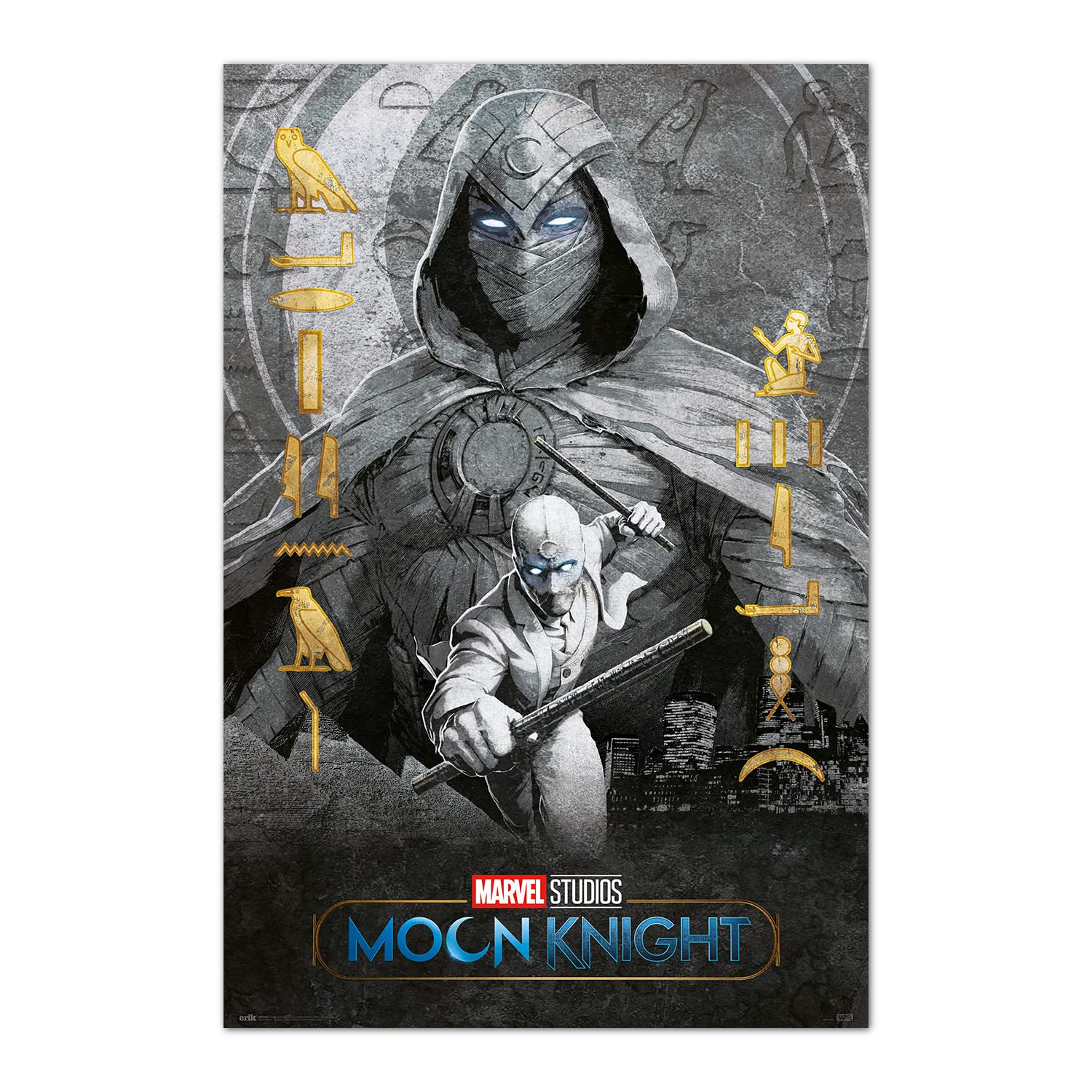 Grupo Erik Moon Knight Marvel Poster - 36 x 24 inches / 91.5 x 61 cm - Shipped Rolled Up - Cool Posters - Art Poster - Posters & Prints - Wall Posters