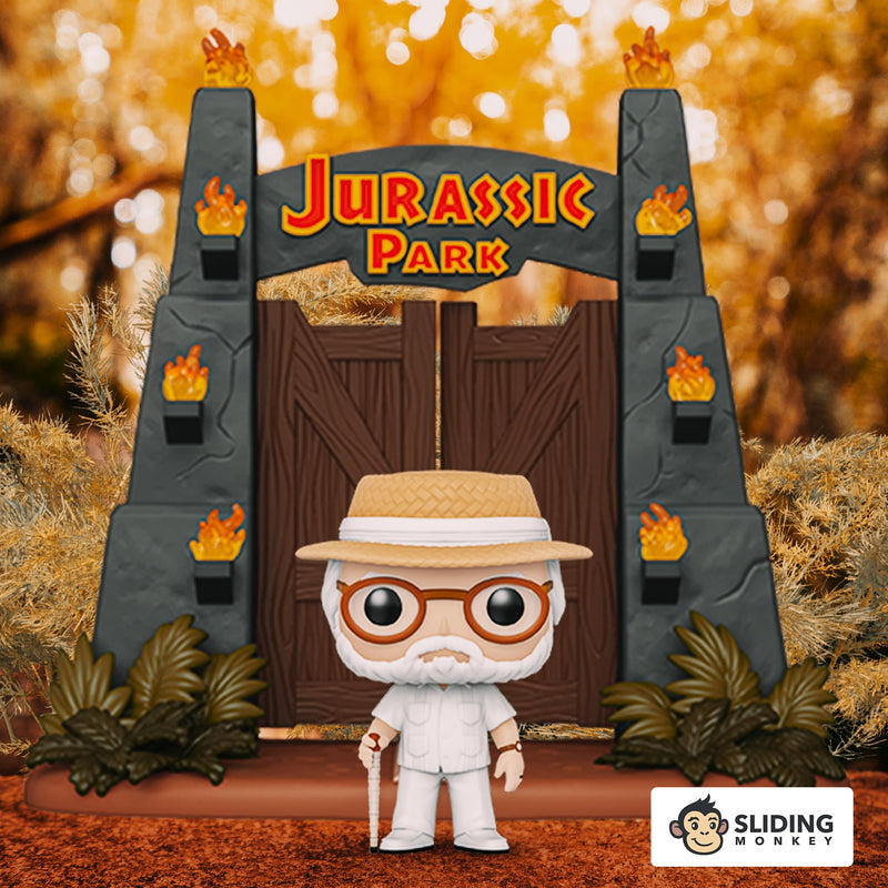 Funko Jurassic Park POP Vinyl Figure | John Hammond with Gates