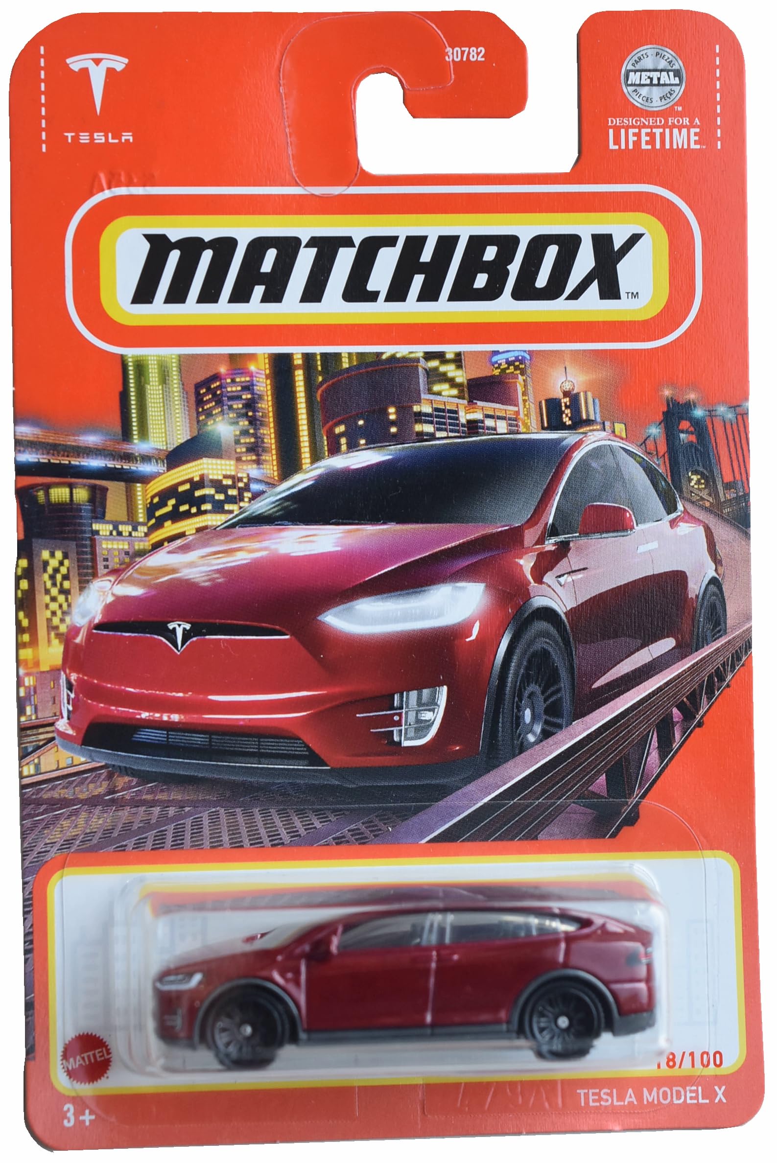 Matchbox Tesla Model X, red 18/100