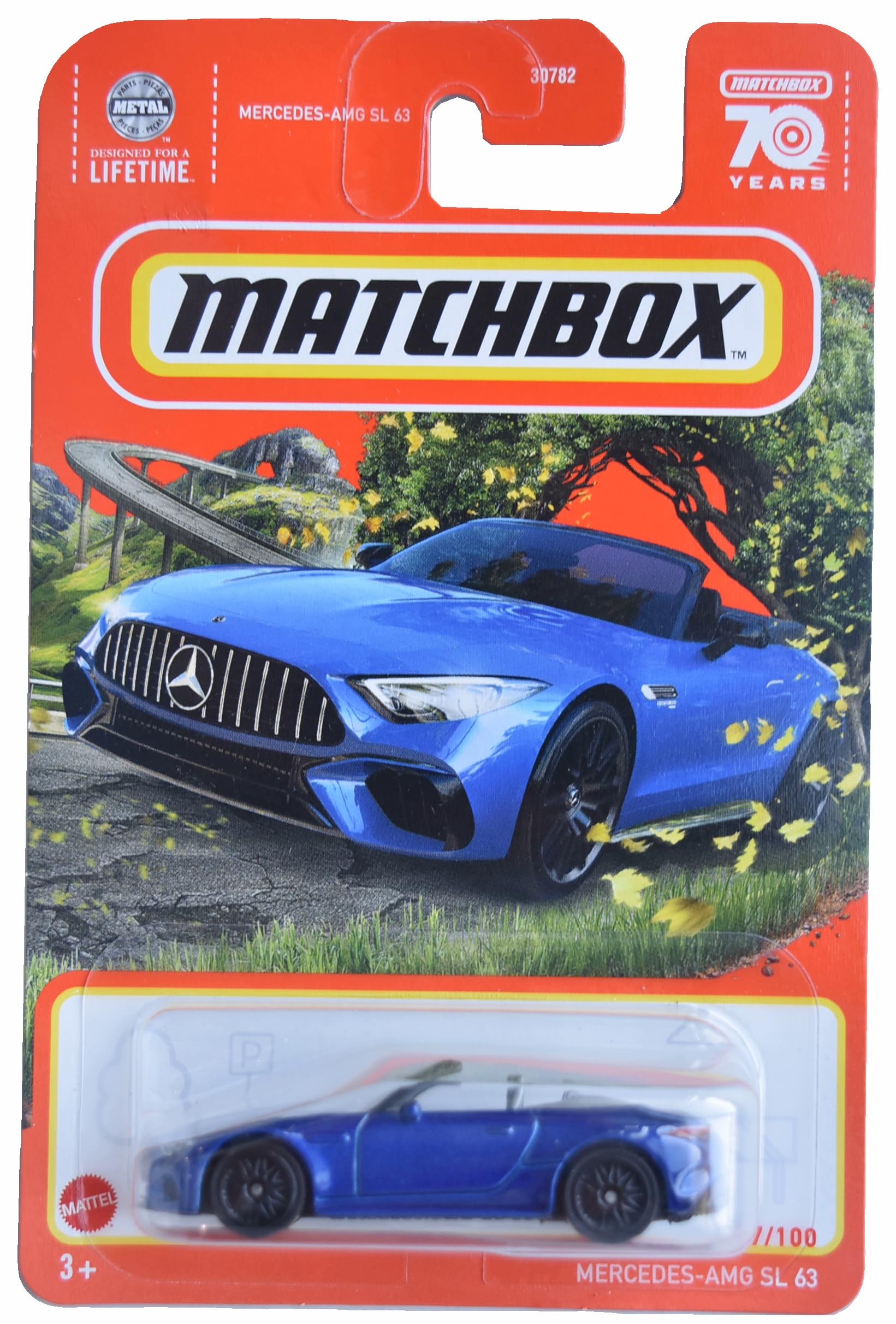 Matchbox Mercedes AMG SL 63, Blue 67/100