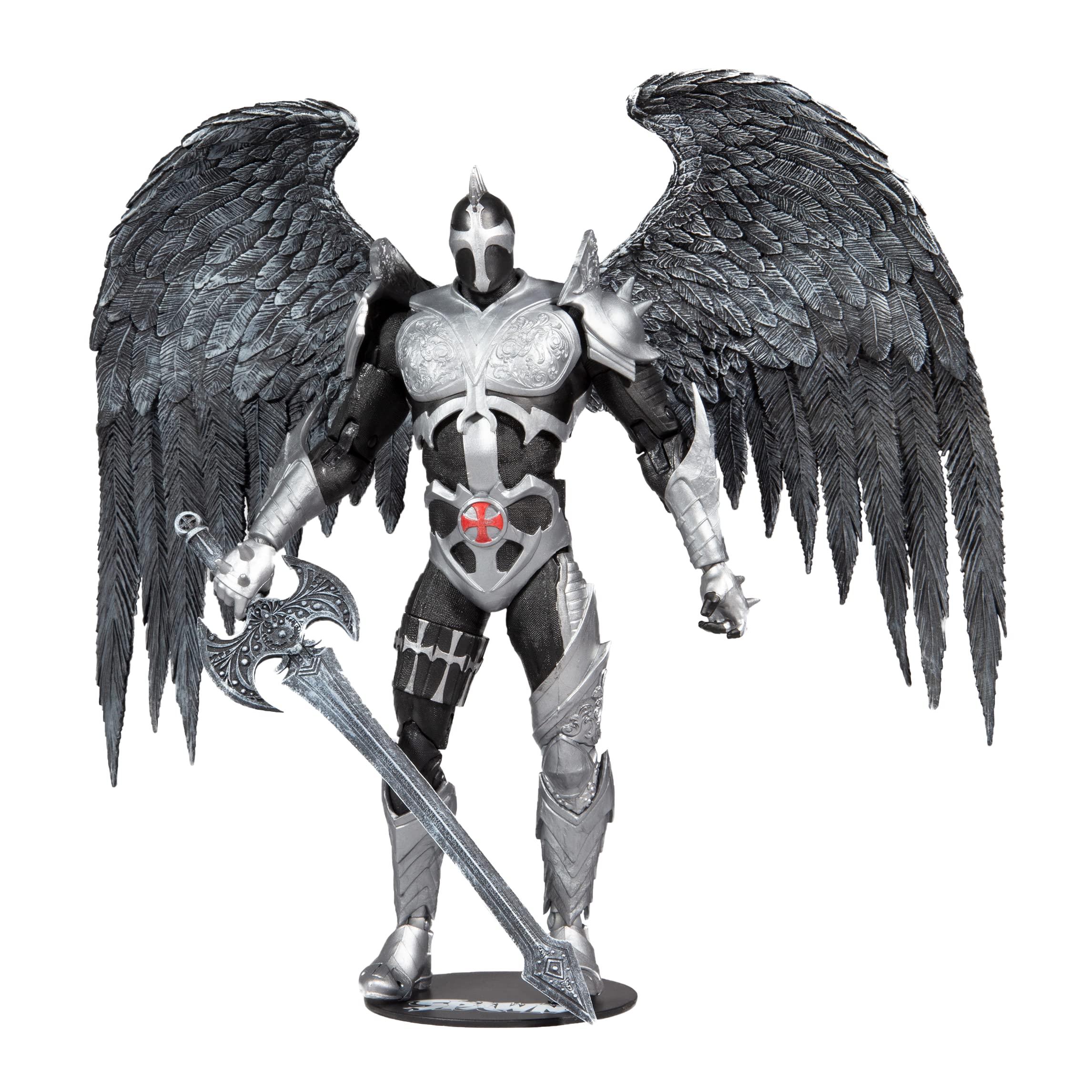 McFarlane Toys, Spawn Comic 7-inch The Dark Redeemer Spawn Action Figure with 22 Moving Parts, Collectible DC Figure with Accessories and Collectors Stand Base – Ages 12+