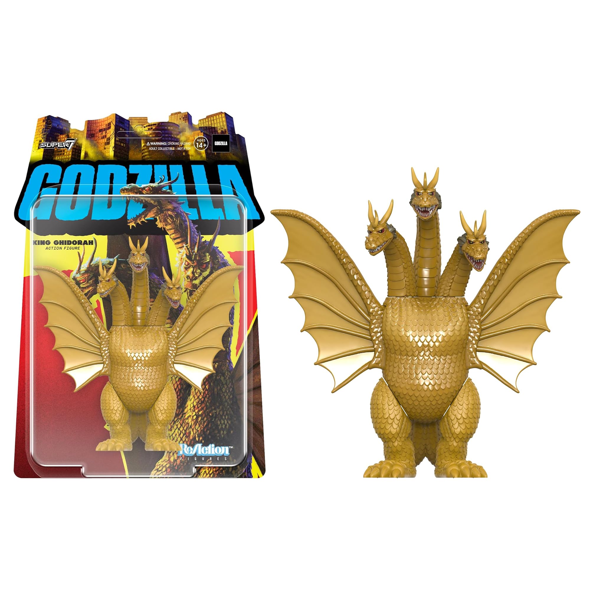 SUPER7 Toho Monsters Wave 2: King Ghidorah Reaction Figure