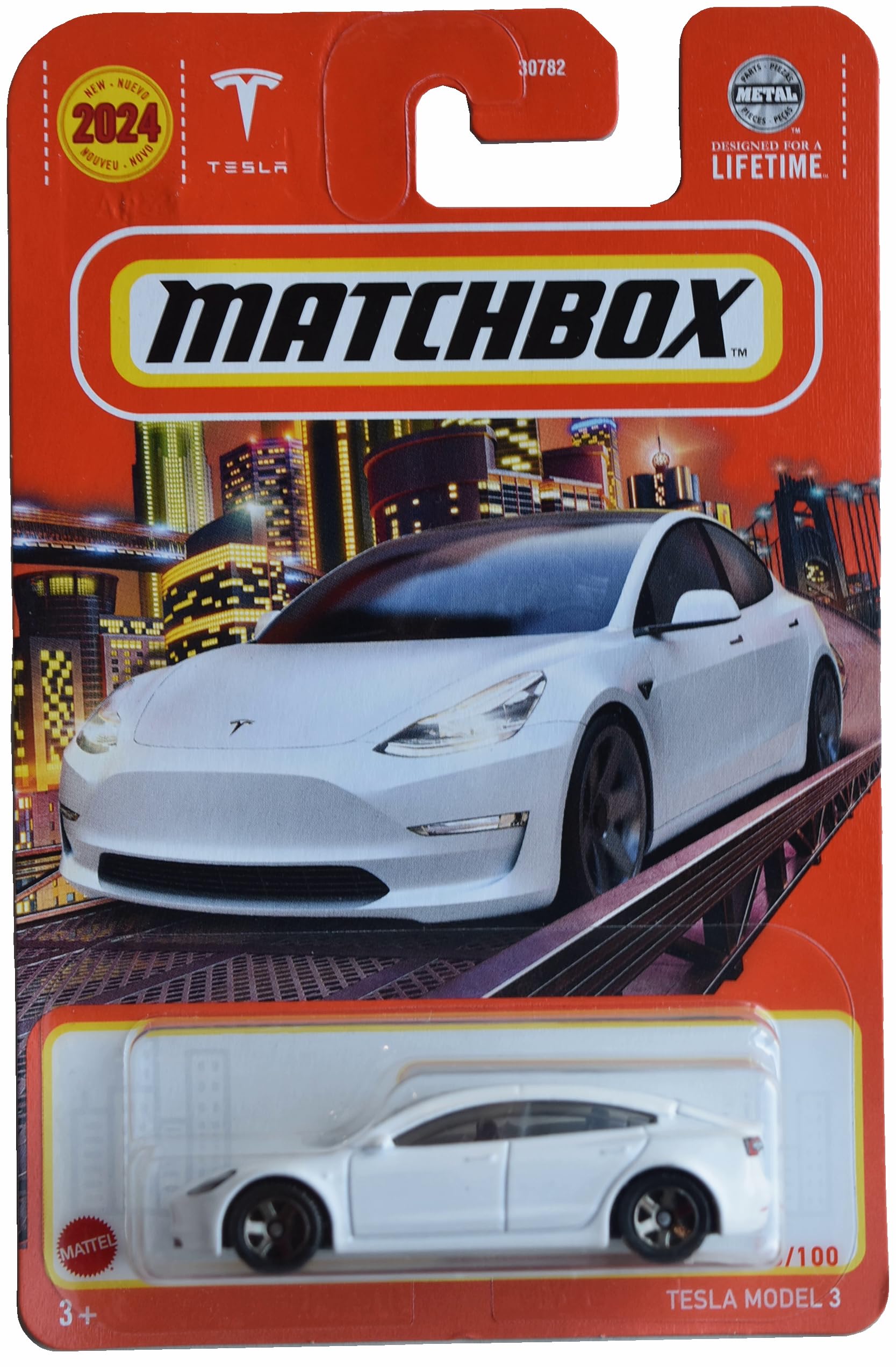 Matchbox Tesla Model 3, White 53/100