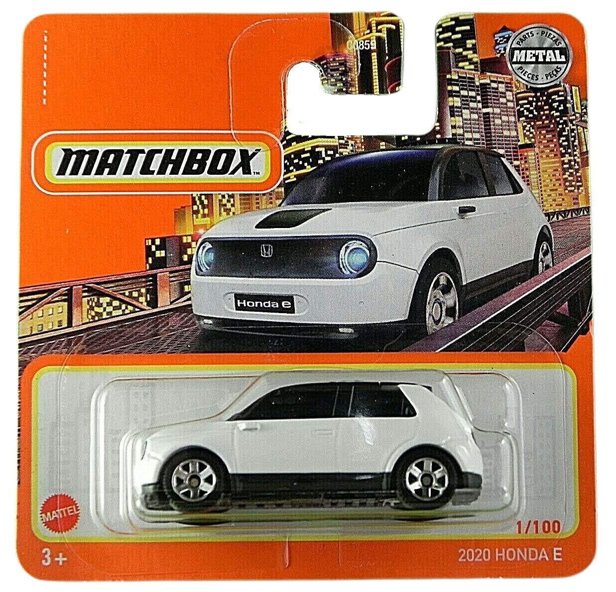 Matchbox MBX - 2020 Honda E - White - GXM39-1/100 - Short Card - 2021