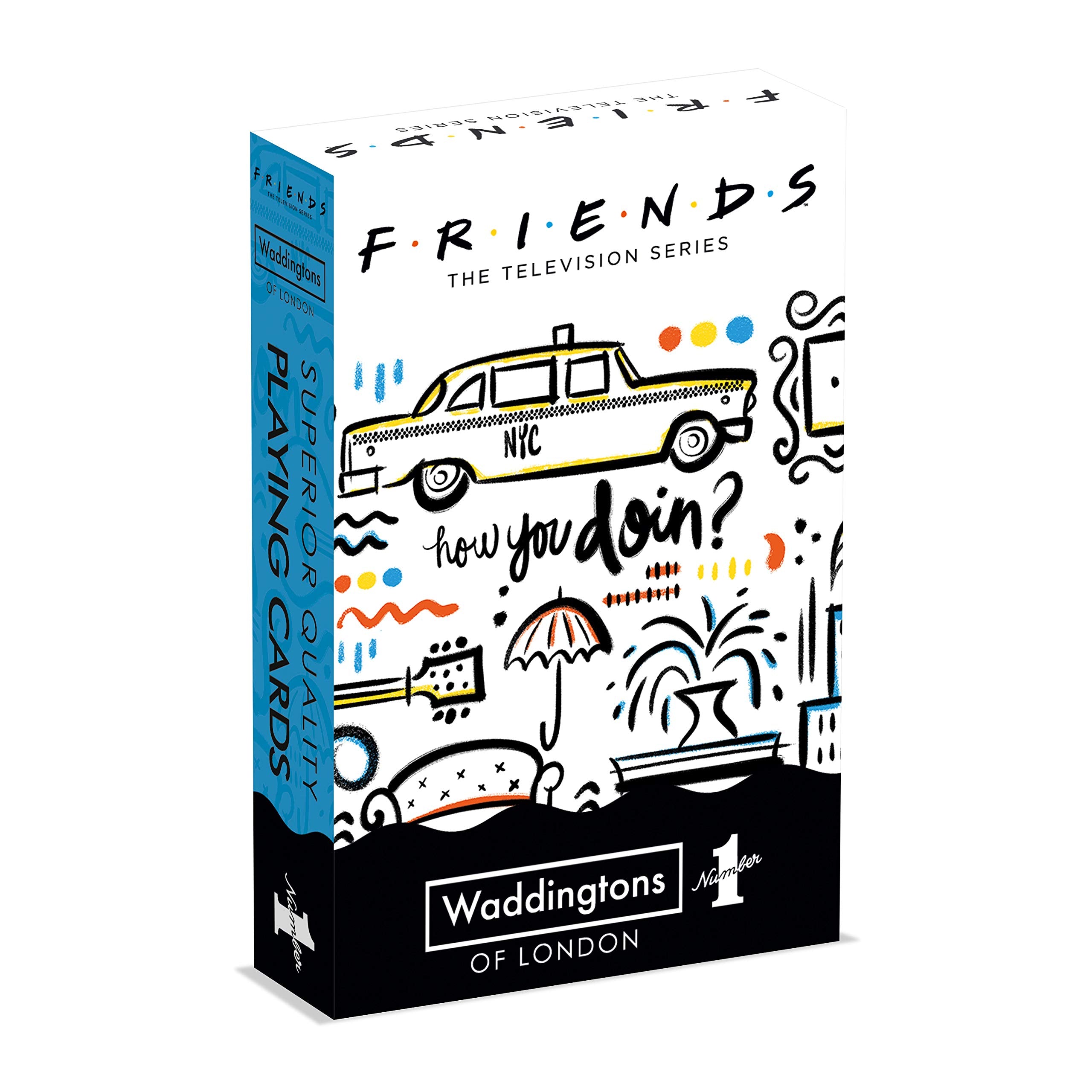 Waddingtons Number 1 Friends Playing Card Game, play your favourite card games with your favourite Friends moments from all 10 seasons, gift and toy for boys, girls and adults Aged 4 plus