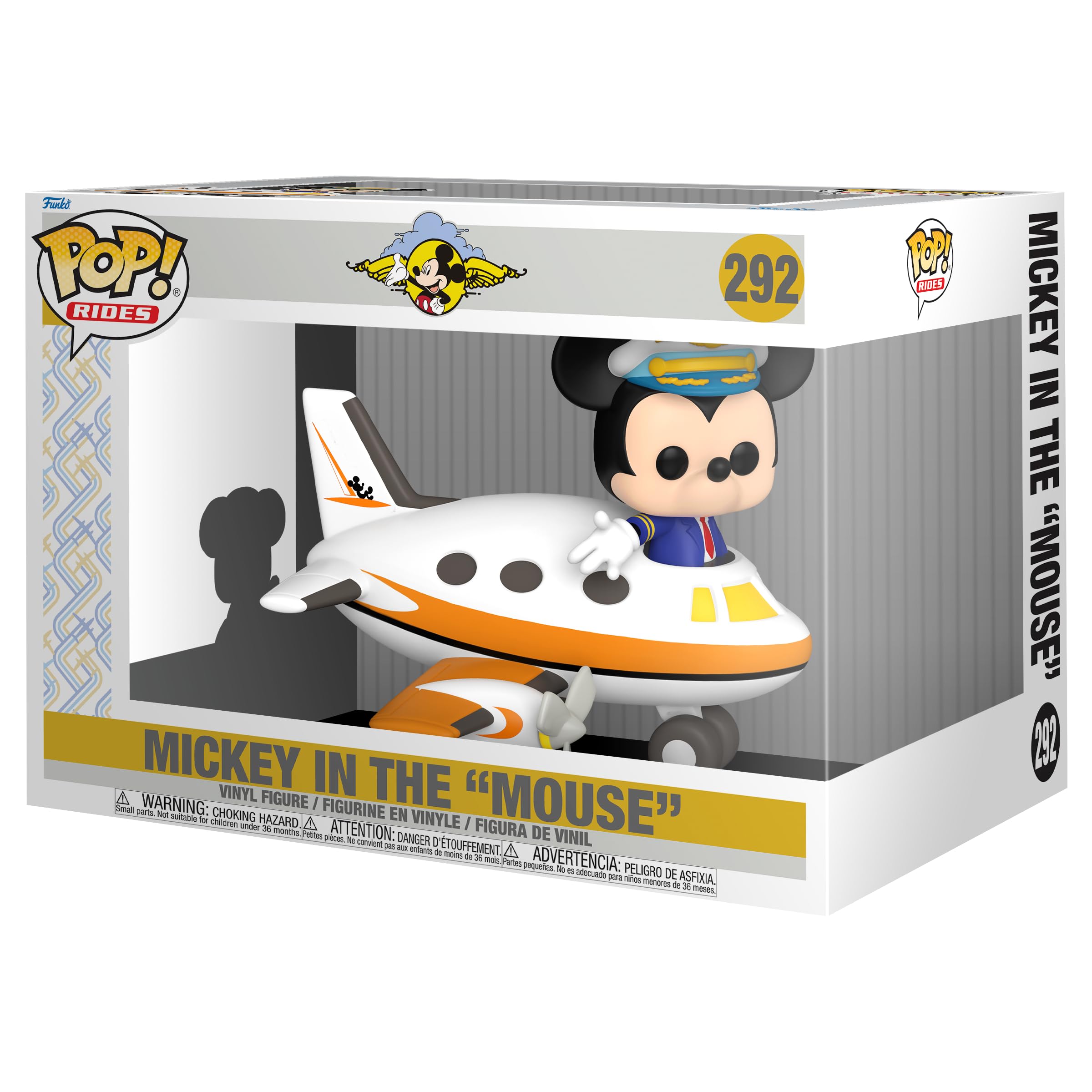 Funko Pop! Rides: Disney - Mickey Mouse With Plane - Amazon Exclusive - Collectable Vinyl Figure - Gift Idea - Official Merchandise - Toys for Kids & Adults - Movies Fans