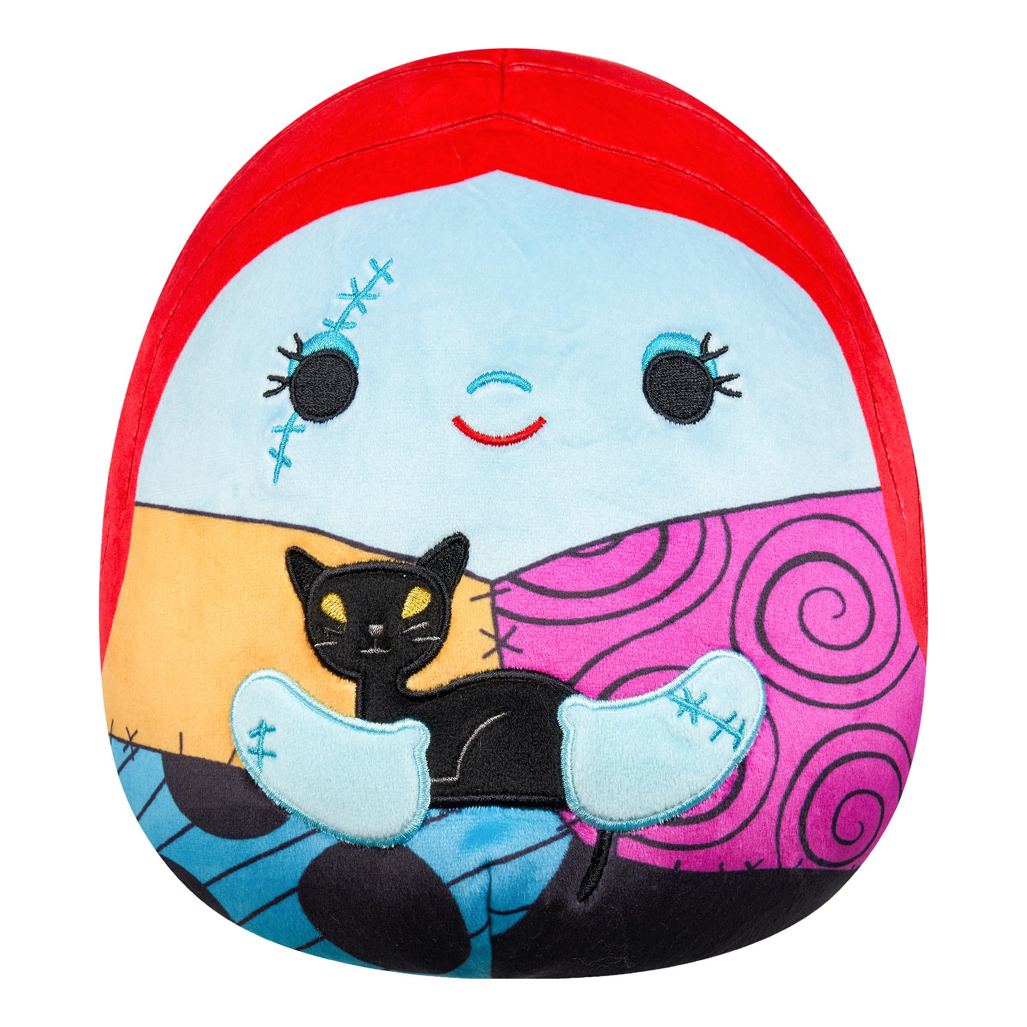 Squishmallows Original Disney 8-Inch Sally Holding Black Cat - Official Jazwares Plush