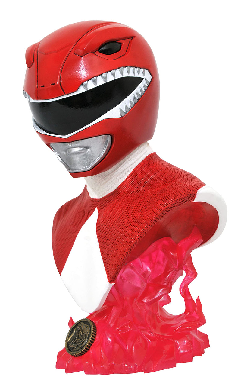 Diamond Select Toys Legends in 3D: Mighty Morphin Power Rangers - Red Ranger Bust (1/2) (Sep212194)