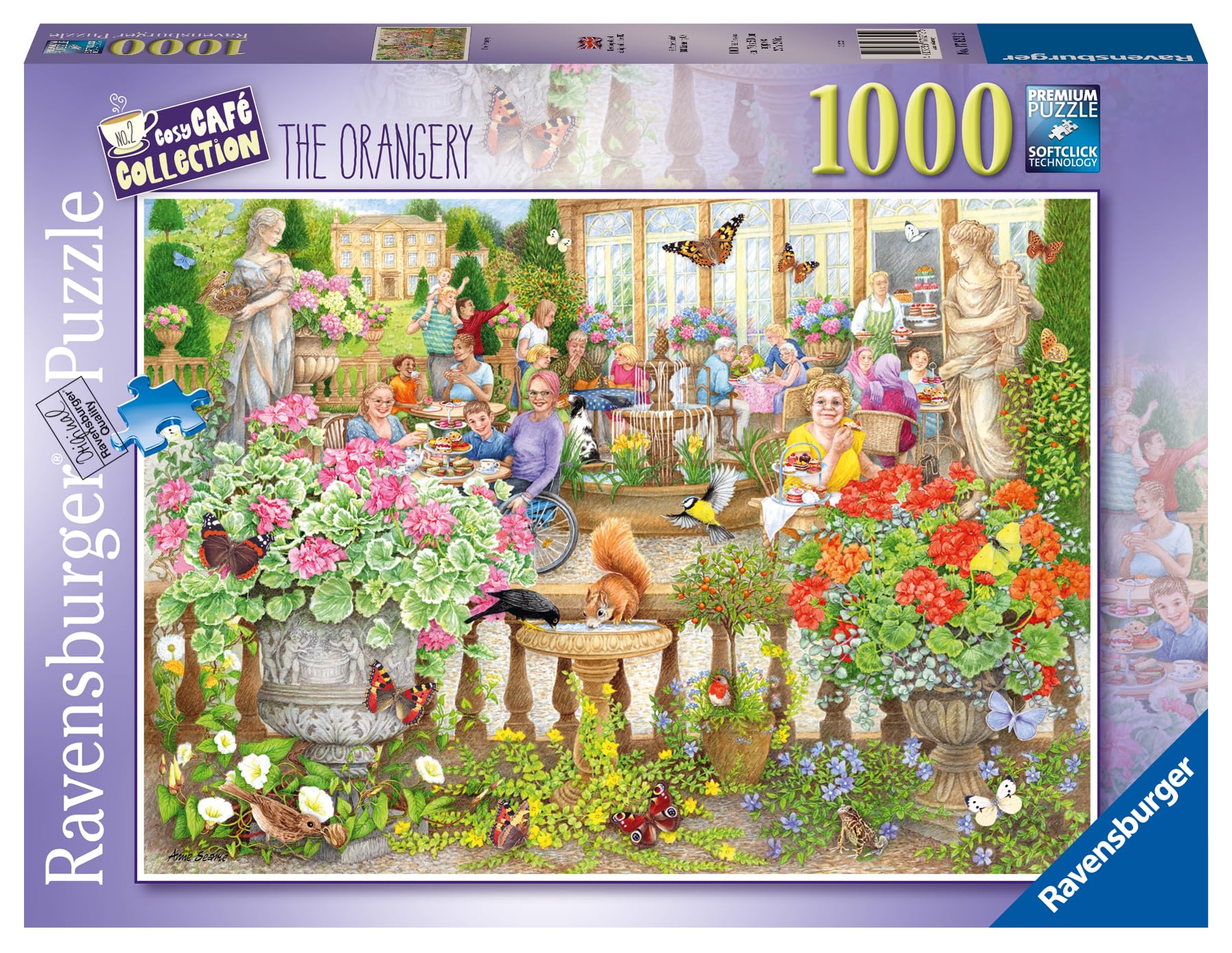 Ravensburger Cosy Cafe No. 2 The Orangery Cafe 1000 Piece Jigsaw Puzzles for Adults and Kids Age 12 Years Up