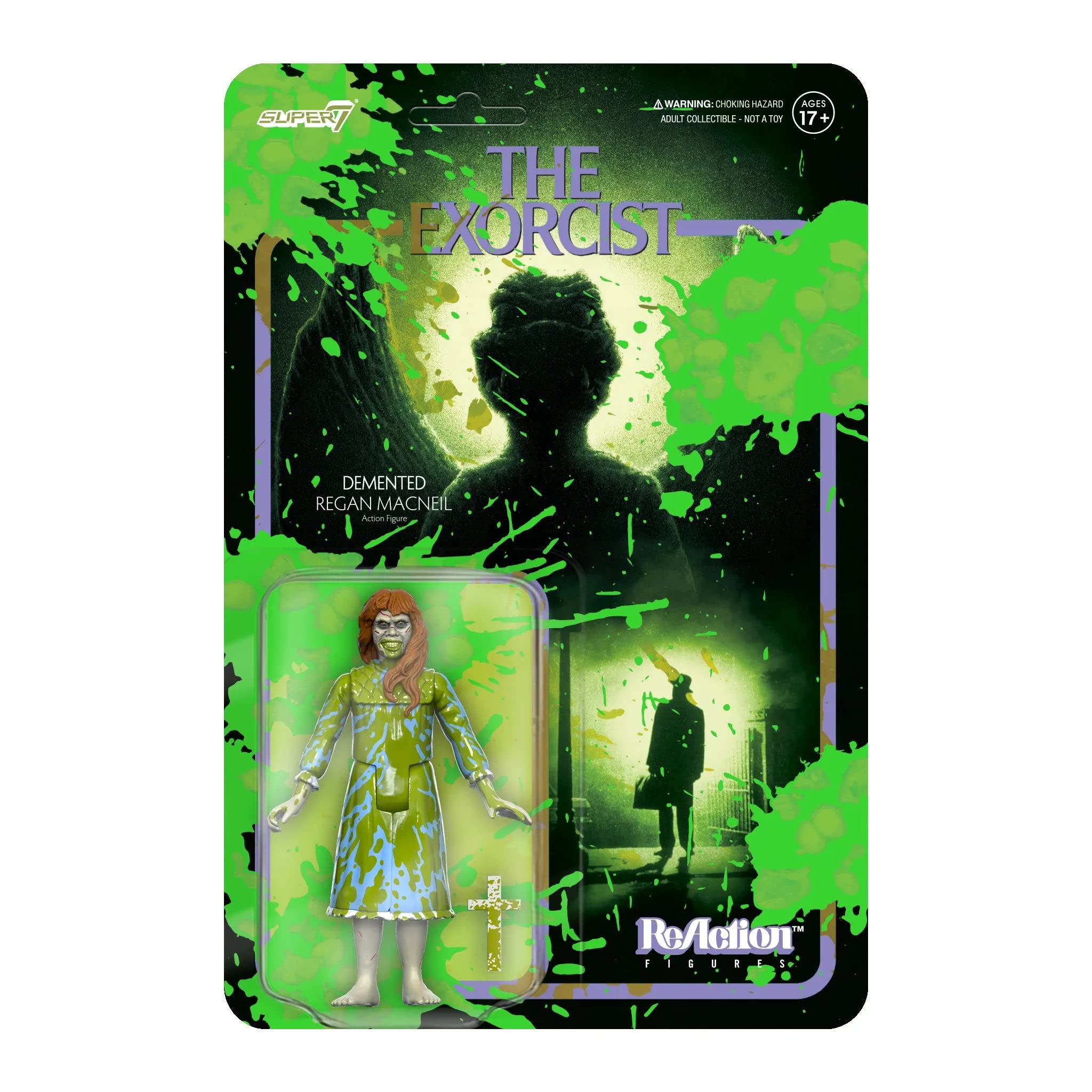 SUPER7 - The Exorcist Regan (Vomit Splatter) 3.75" Reaction Figure