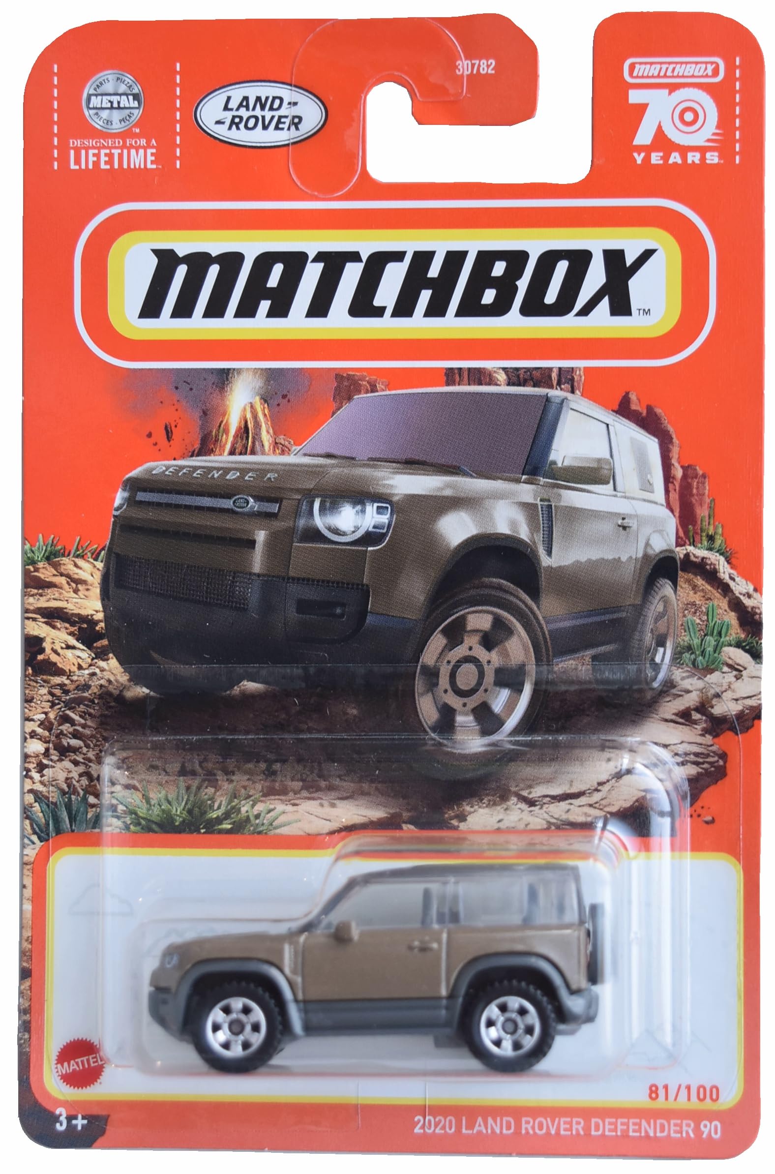 Matchbox 2020 Land Rover Defender 90, Brown 81/100