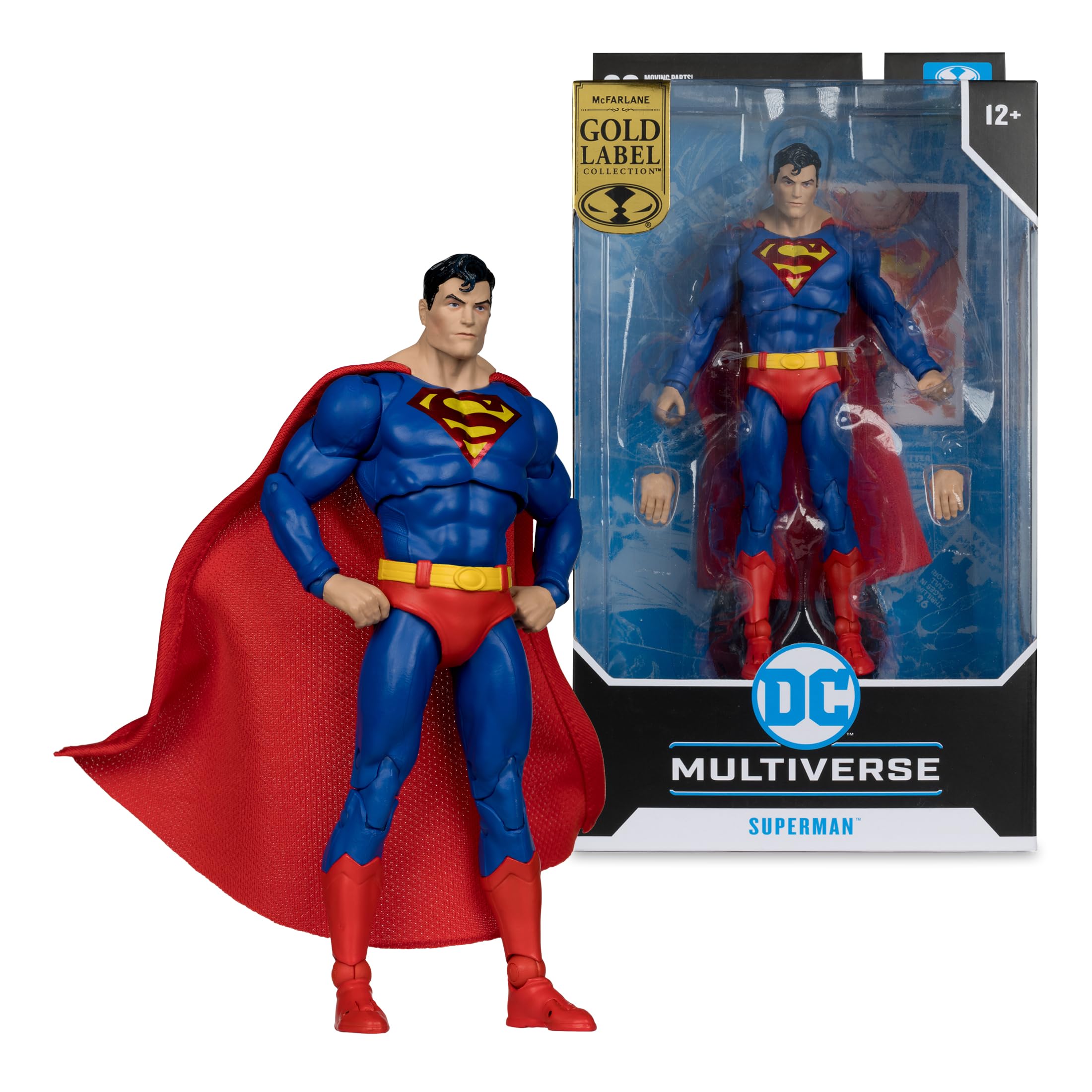 McFarlane DC Multiverse Superman (Action Comics) Gold Label 7in Action Figure Toys