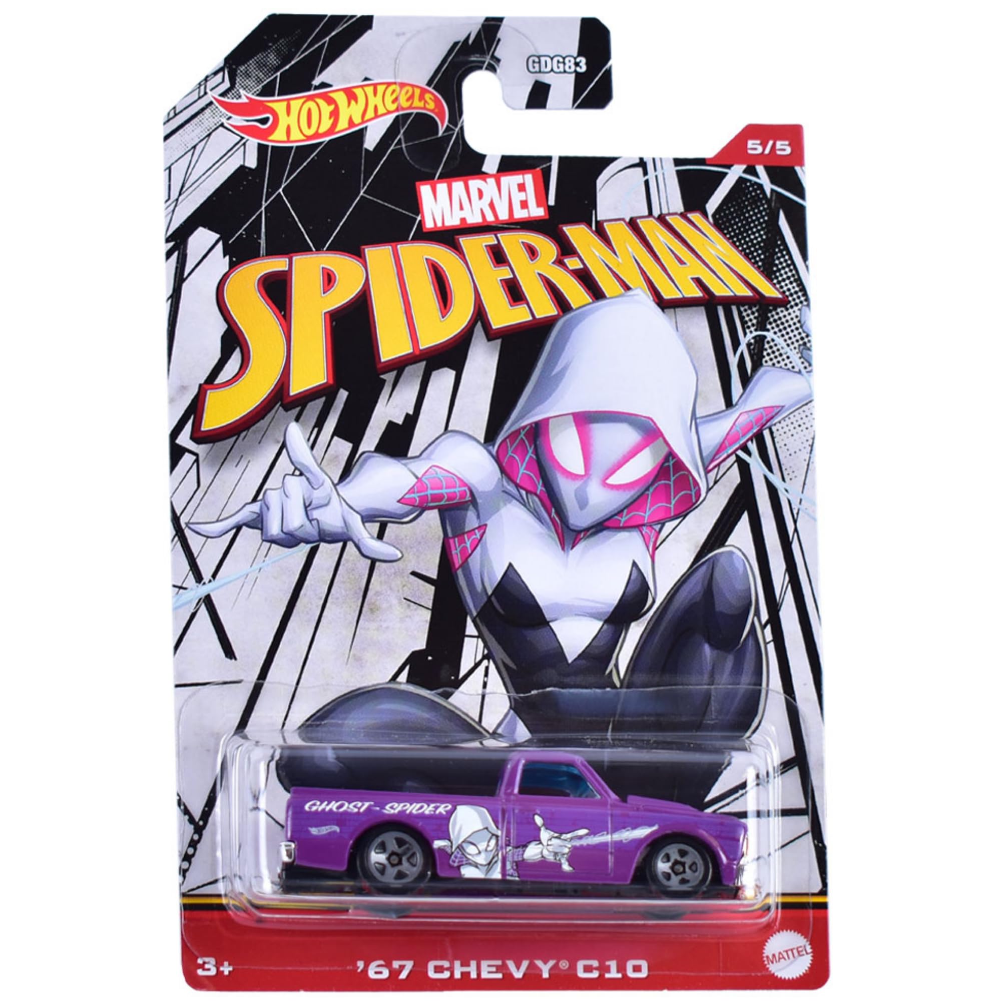 Hot Wheels Marvel Spider-Man - 5/5 Ghost-Spider '67 Chevy C10