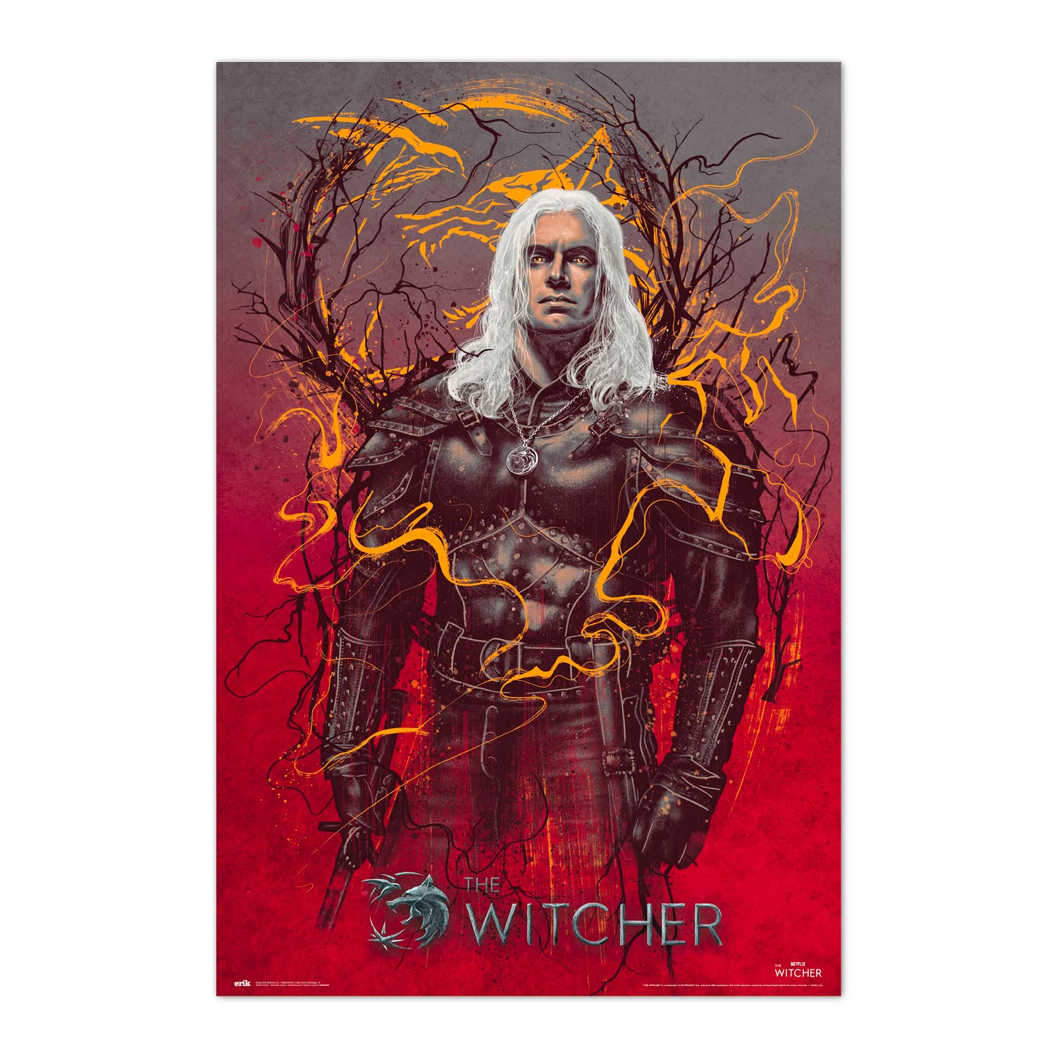 Grupo Erik The Witcher 2 Gerald De Rivia Poster - 36 x 24 inches / 91.5 x 61 cm - The Witcher Poster - Shipped Rolled Up - Cool Posters - Art Poster - Posters & Prints - Wall Posters