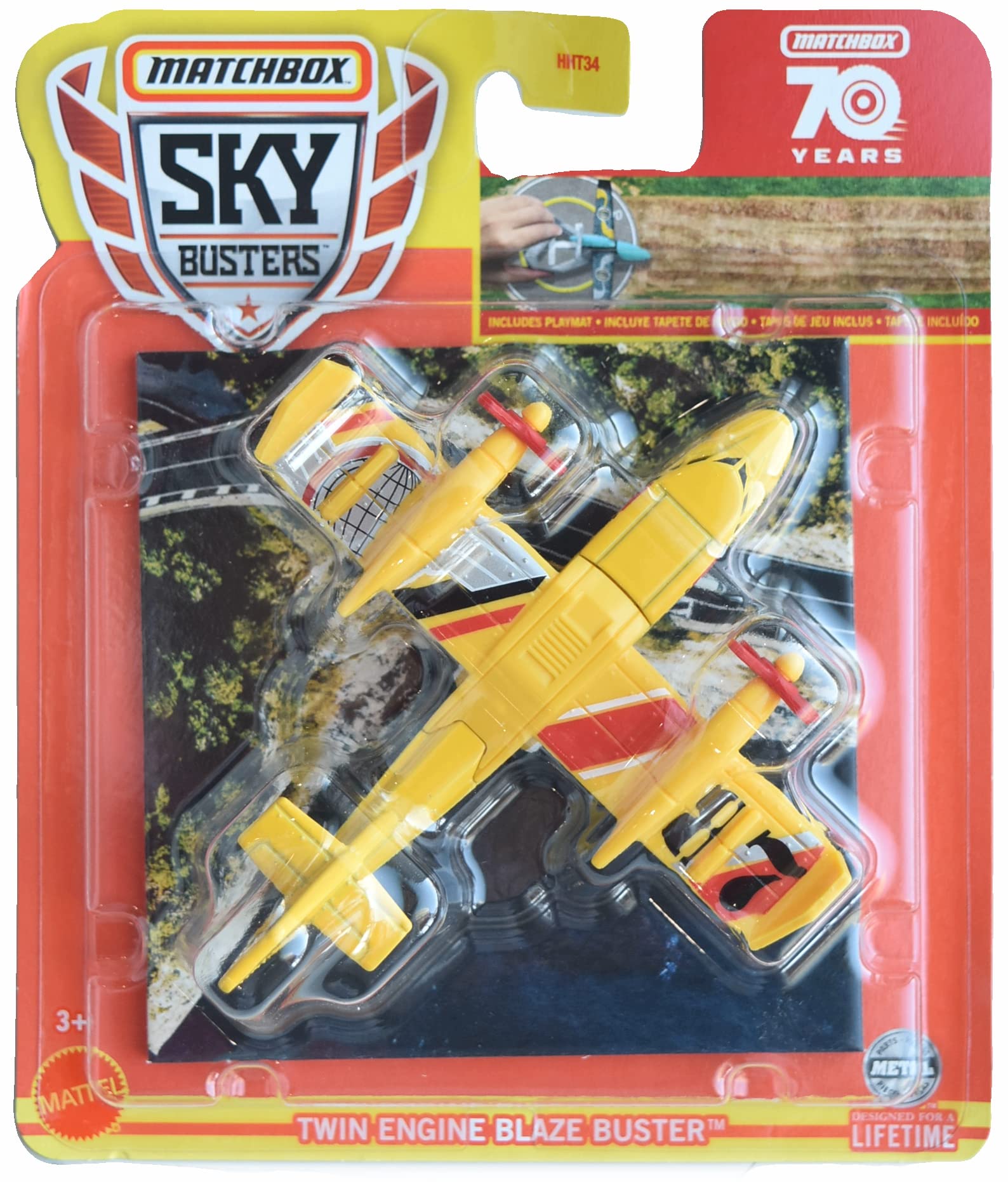 Matchbox Sky Busters Twin Engine Blaze Buster 70 Years