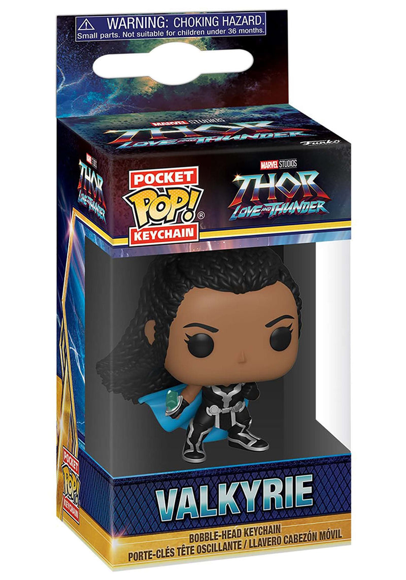 Funko POP! Keychain: Marvel: Thor: Love and Thunder - Valkyrie Novelty Keyring - Collectable Mini Figure - Stocking Filler - Gift Idea - Official Merchandise - Movies Fans - Backpack Decor