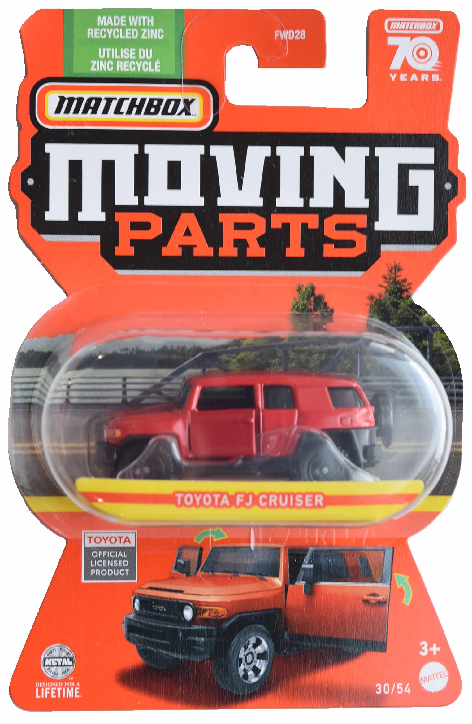 Matchbox Toyota FJ Cruiser, Moving Parts 30/54 [red]