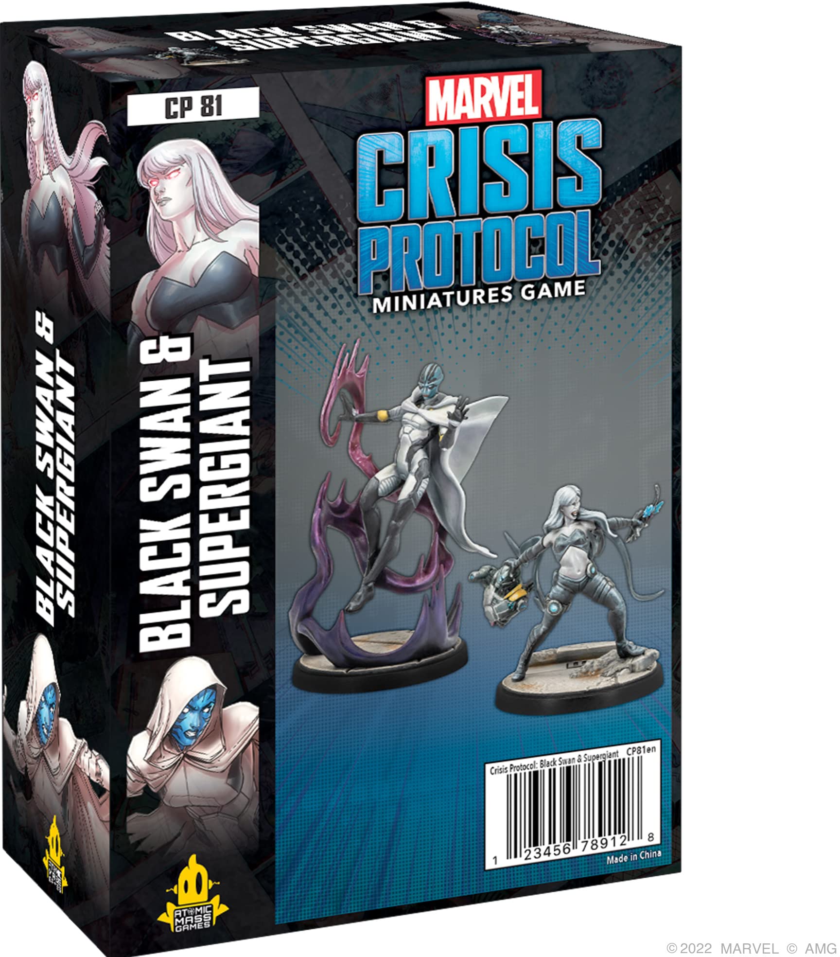 Atomic Mass Games | Black Swan & Super Giant: Marvel Crisis Protocol | Miniatures Game | Ages 14+ | 2 Players | 45 Minutes Playing Time