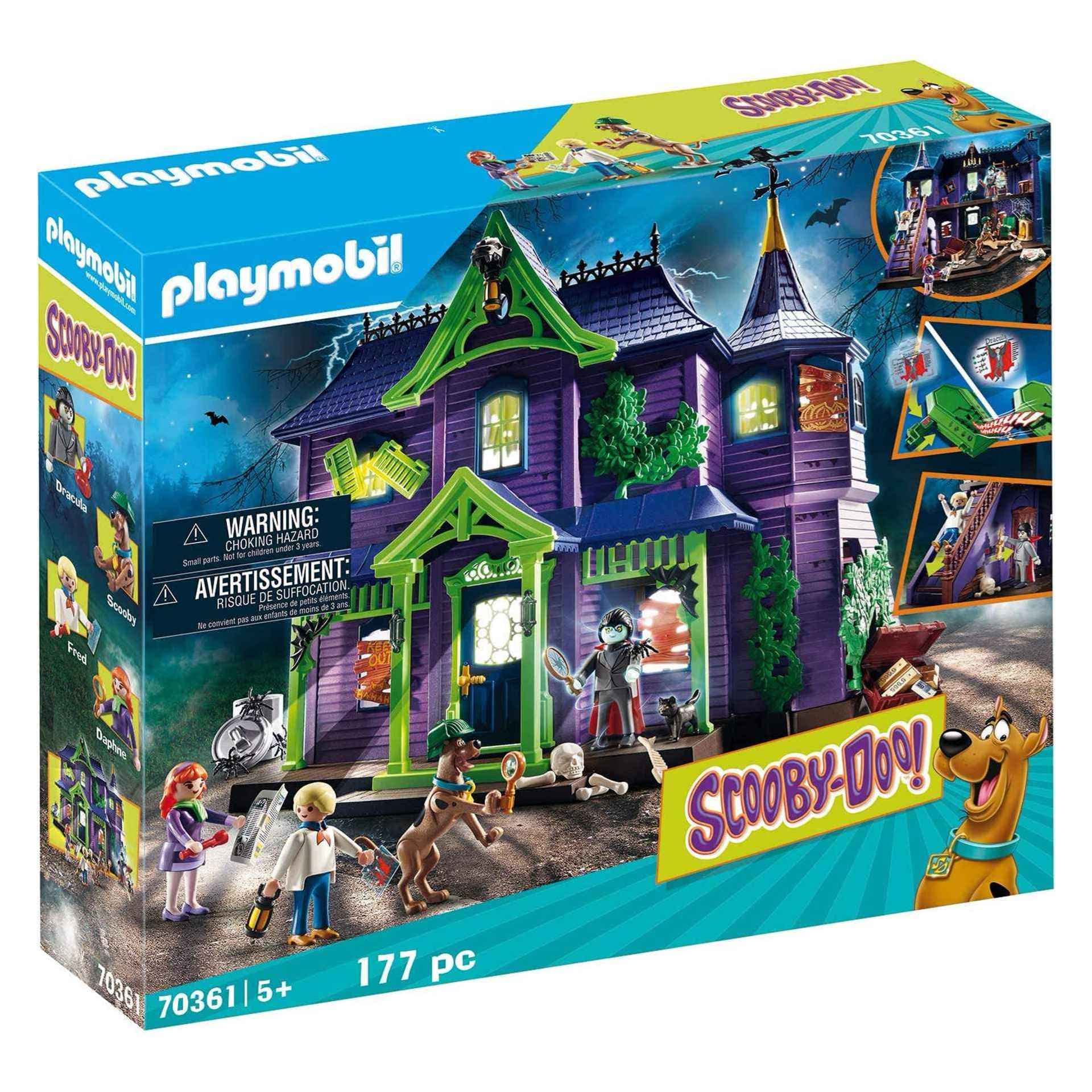 Playmobil 70361 SCOOBY-DOO! Mystery Mansion With Light And Sound Effects, Fun Imaginative Role Play, Playset Suitable Children Ages 5+