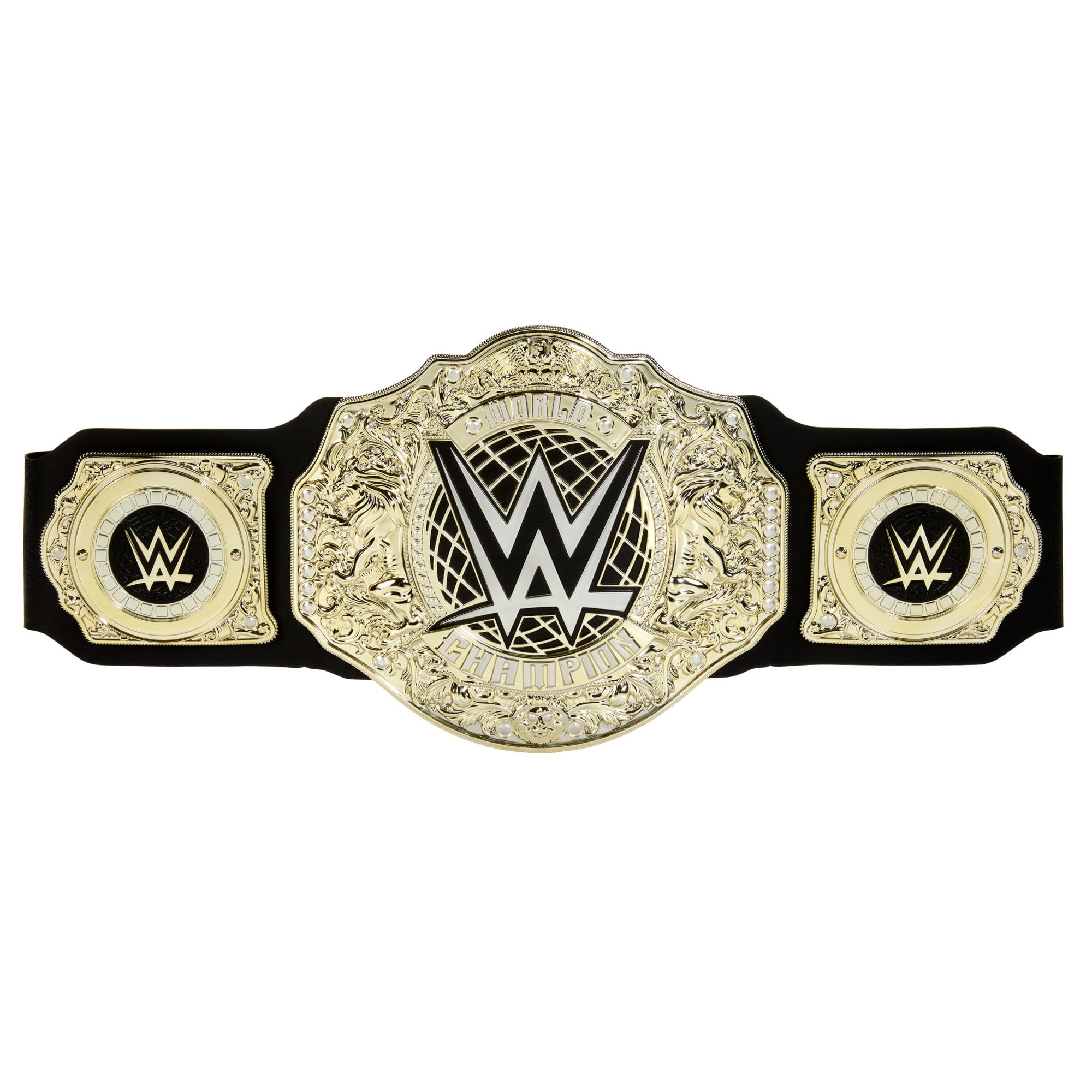 Mattel WWE Championship Title, World Heavyweight Championship Role-Play & Costume Piece, Leather-like Belt 3+ Feet with One-Time Adjustment, HYF18