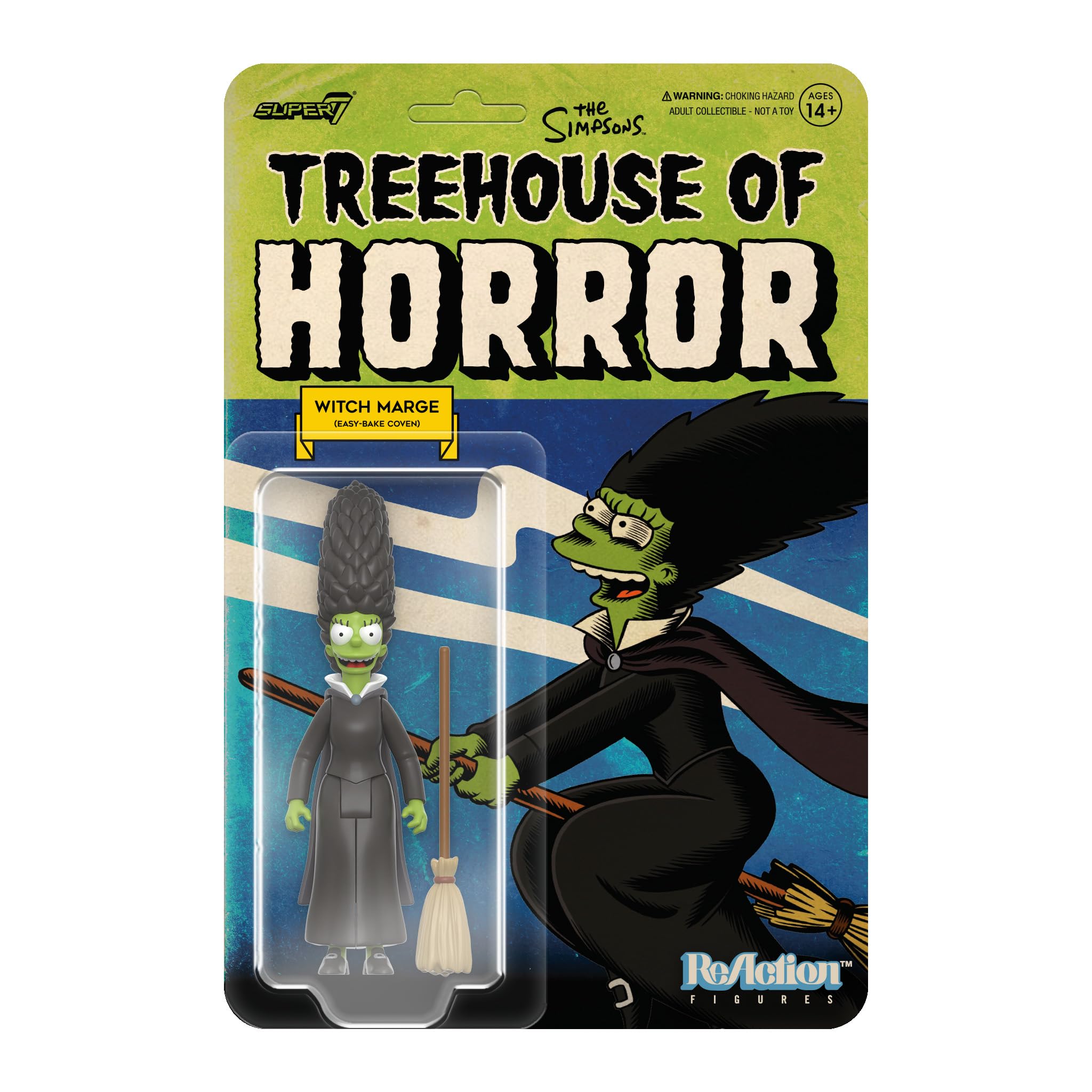 SUPER7 The Simpsons Reaction Figures Wave 04 (Tree House of Horror v2) - Witch Marge