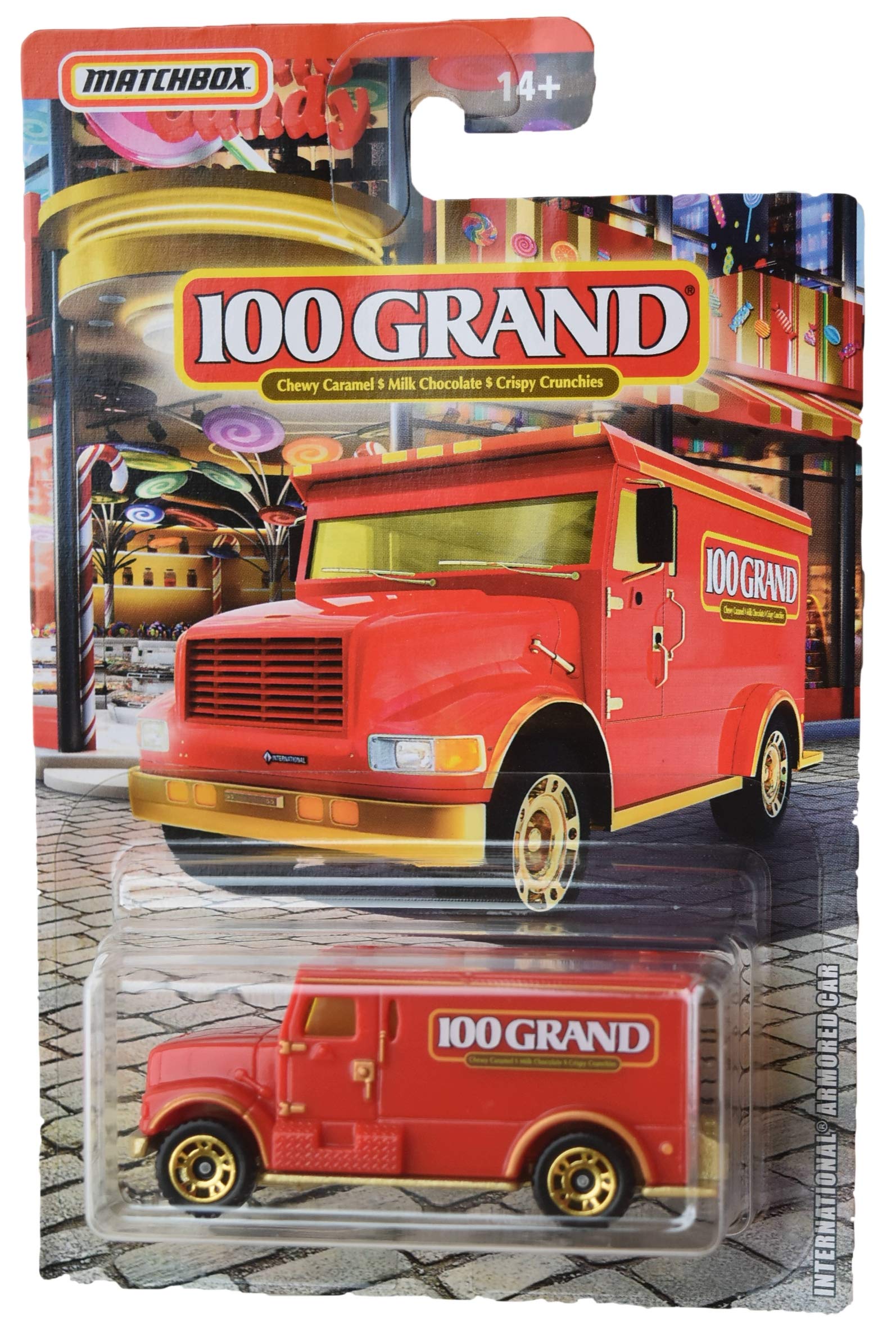 Matchbox Candy Themed die cast (International Armored Car, red)