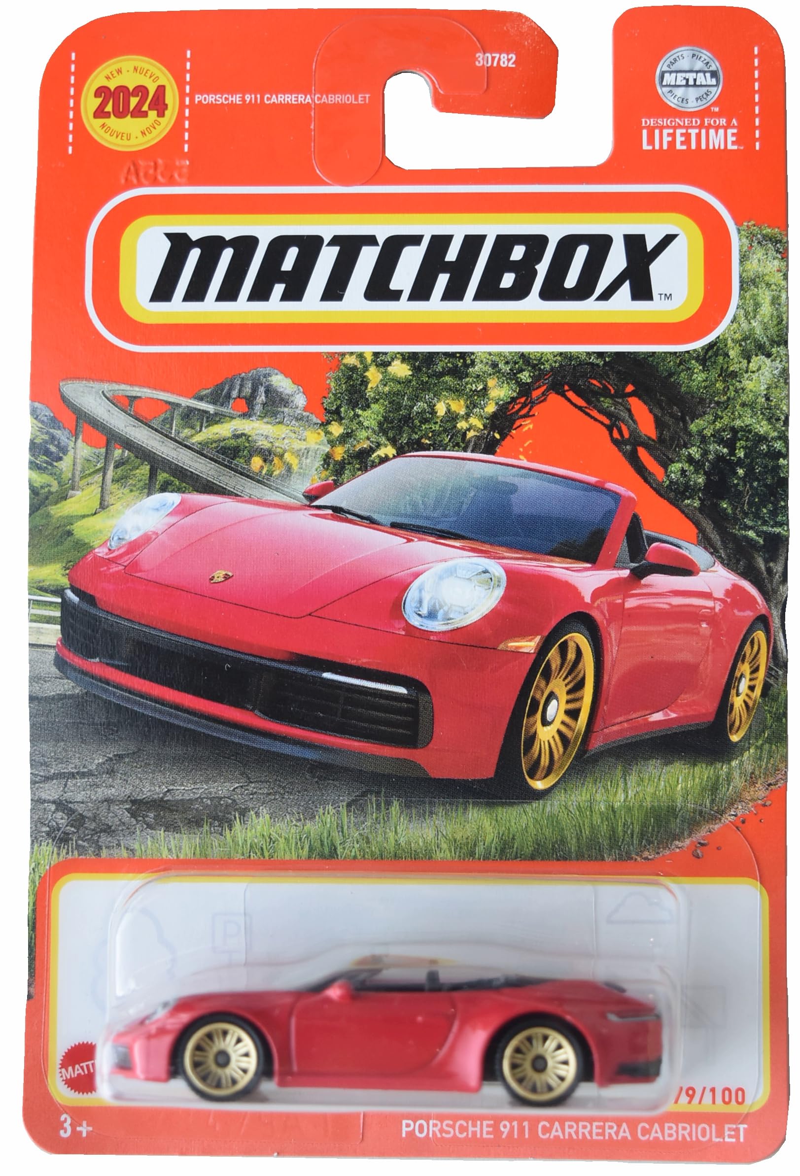 Matchbox Porsche 911 Carrera Cabriolet, red 79/100