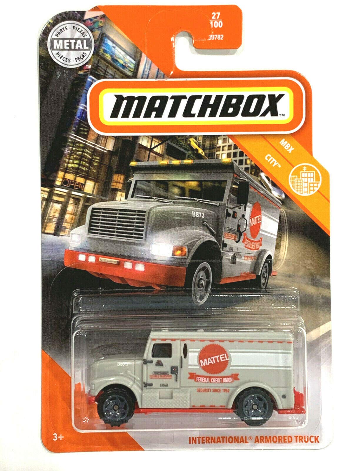 Matchbox 2020 MBX City #27/100, Int'l Armored Truck