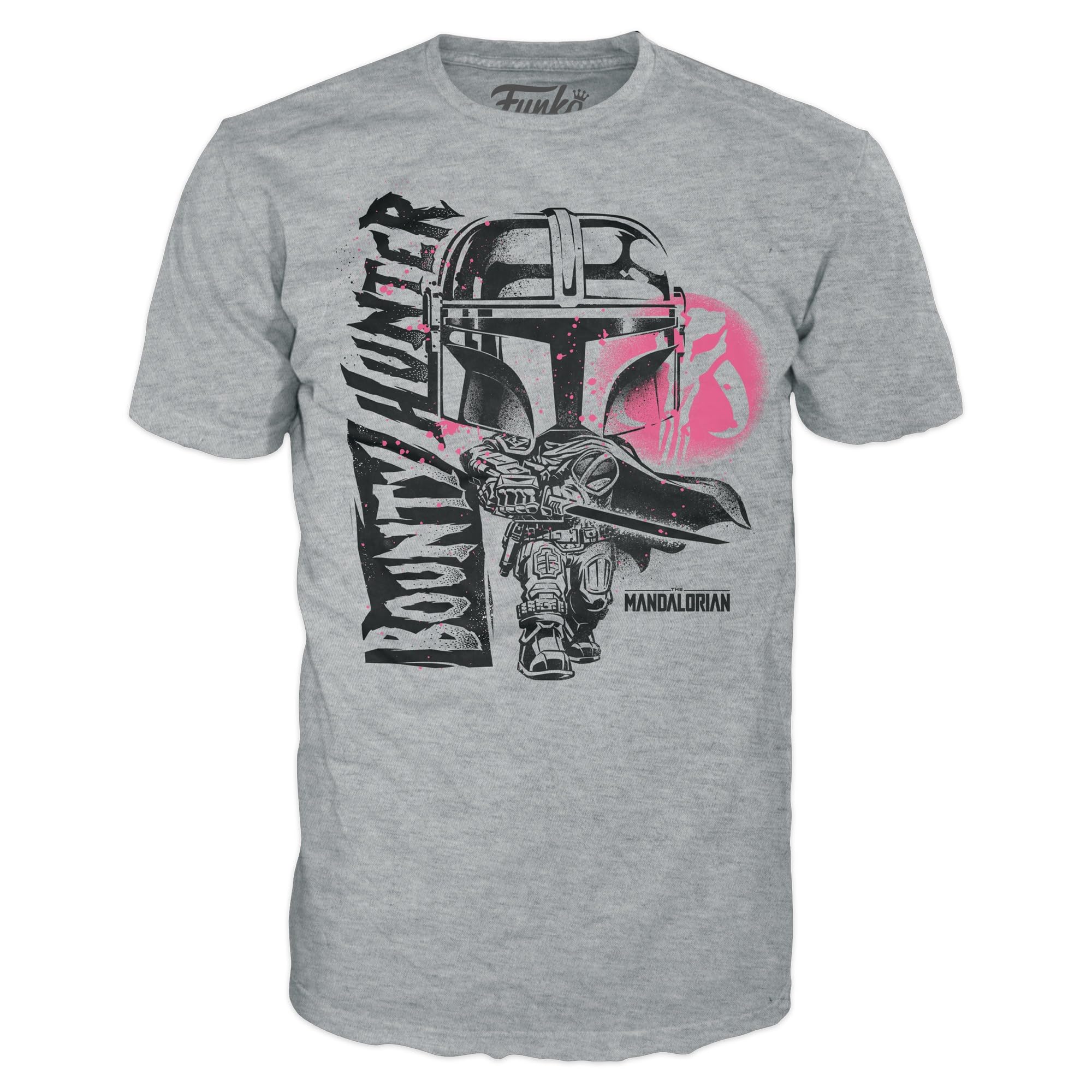 Funko Boxed Tee: the Mandalorian - Mando - Large - (L) - Star Wars Mandalorian - T-Shirt - Clothes - Gift Idea - Short Sleeve Top for Adults Unisex Men and Women - Official Merchandise - Movies Fans