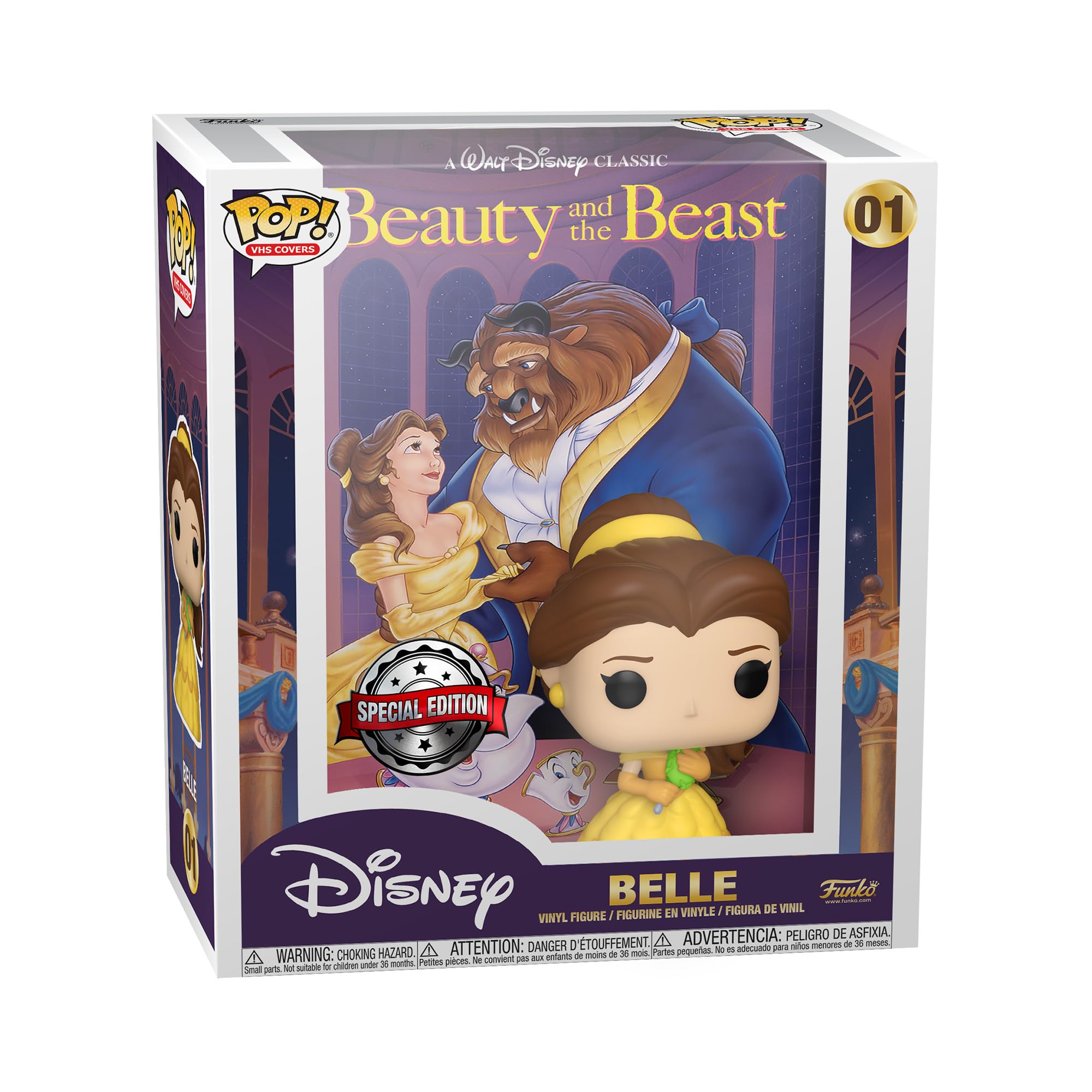 Funko Pop! VHS Cover: Beauty and the Beast & the Beast - Disney - Amazon Exclusive - Collectable Vinyl Figure - Gift Idea - Official Merchandise - Toys for Kids & Adults - Movies Fans