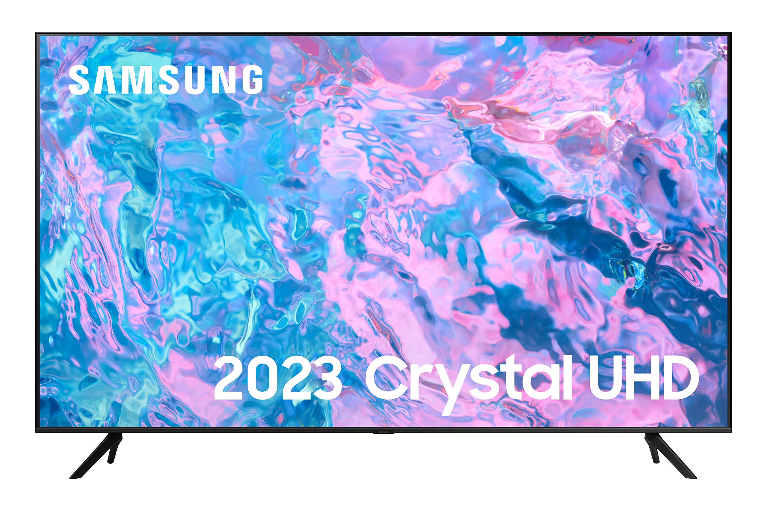 Samsung 43 Inch CU7100 UHD HDR Smart TV (2023) - 4K Crystal Processor, Adaptive Sound Audio, PurColour, Built In Gaming TV Hub, Streaming & Video Call Apps And Image Contrast Enhancer