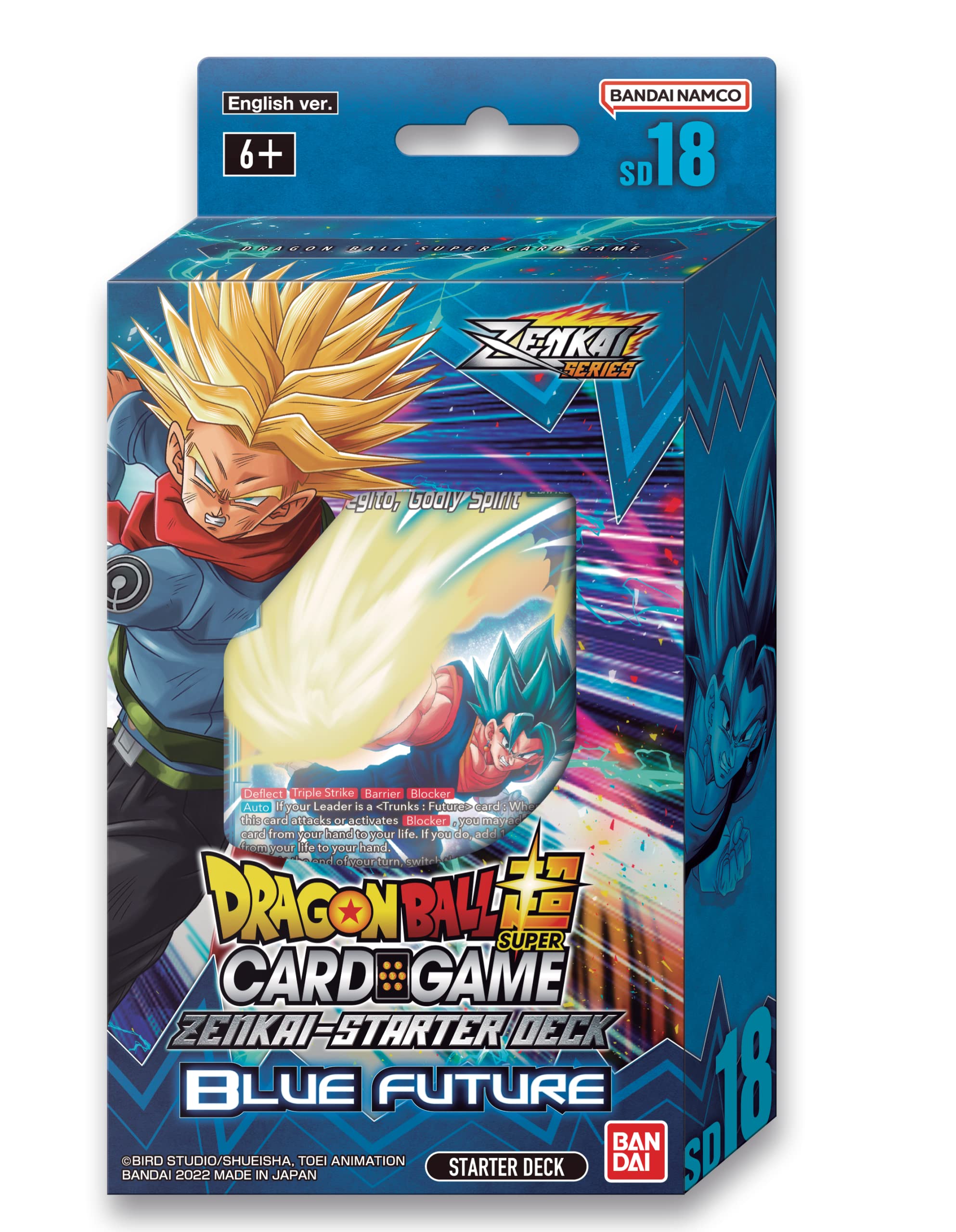 BANDAI | Dragon Ball Super CG: Zenkai Series Starter Deck (SD18) - Blue Future | Card Game | Ages 6+ | 1 Player (BCLDBS2629898)