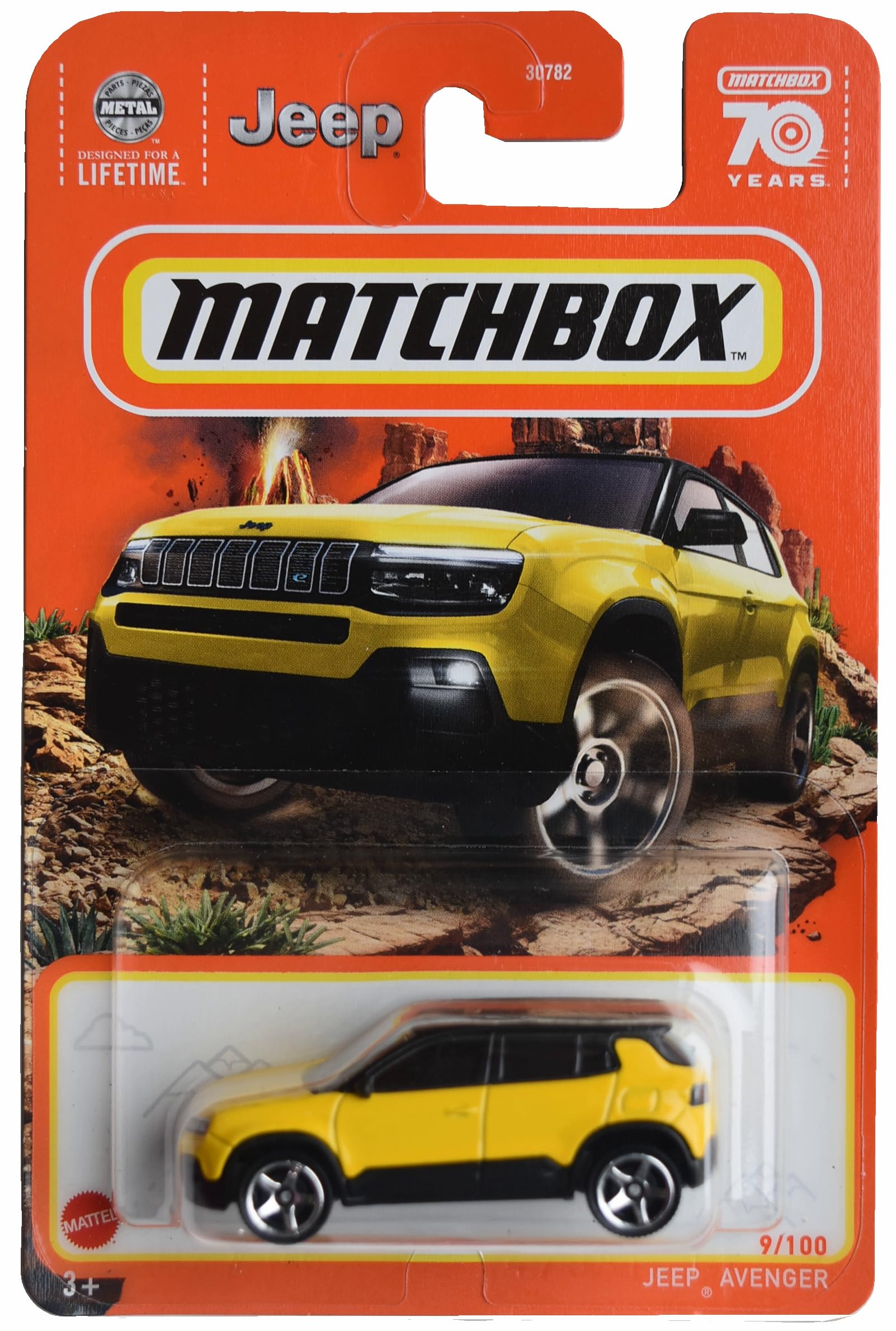 Matchbox Jeep Avenger, Yellow 9/100