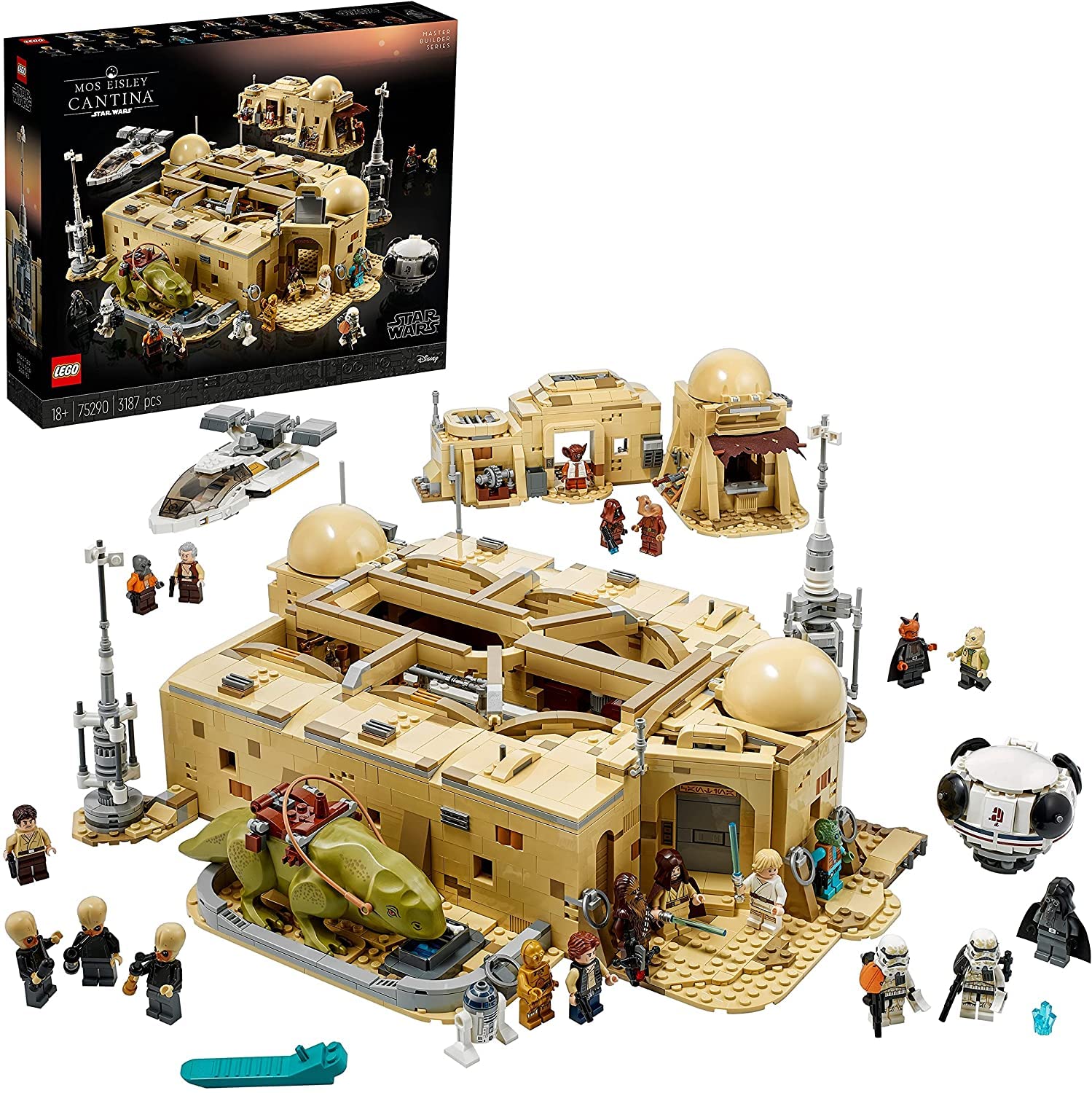 LEGO Star Wars: A New Hope Mos Eisley Cantina Building Set, Master Builder Series, Model Kits for Adults to Build, Collectible Gift Idea 75290