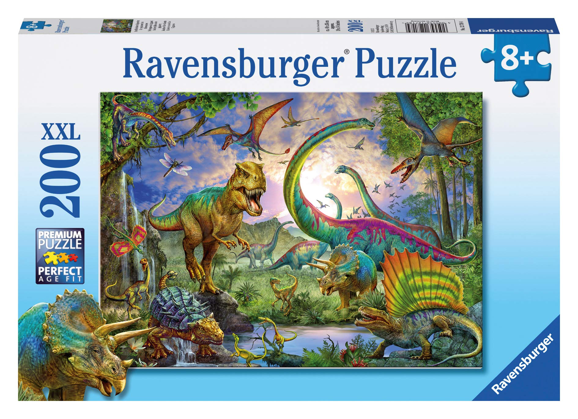 Ravensburger Dinosaurs 200 Piece Jigsaw Puzzle for Kids Age 8 Years Up - Extra Large Pieces