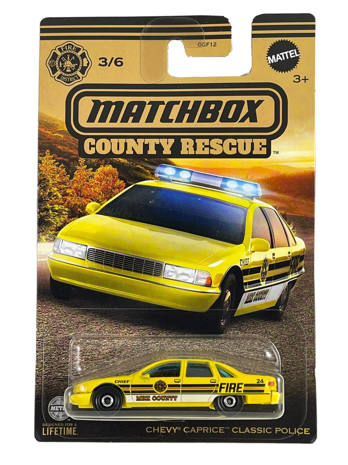 Matchbox County Rescue Chevy Caprice Classic Police 3/6