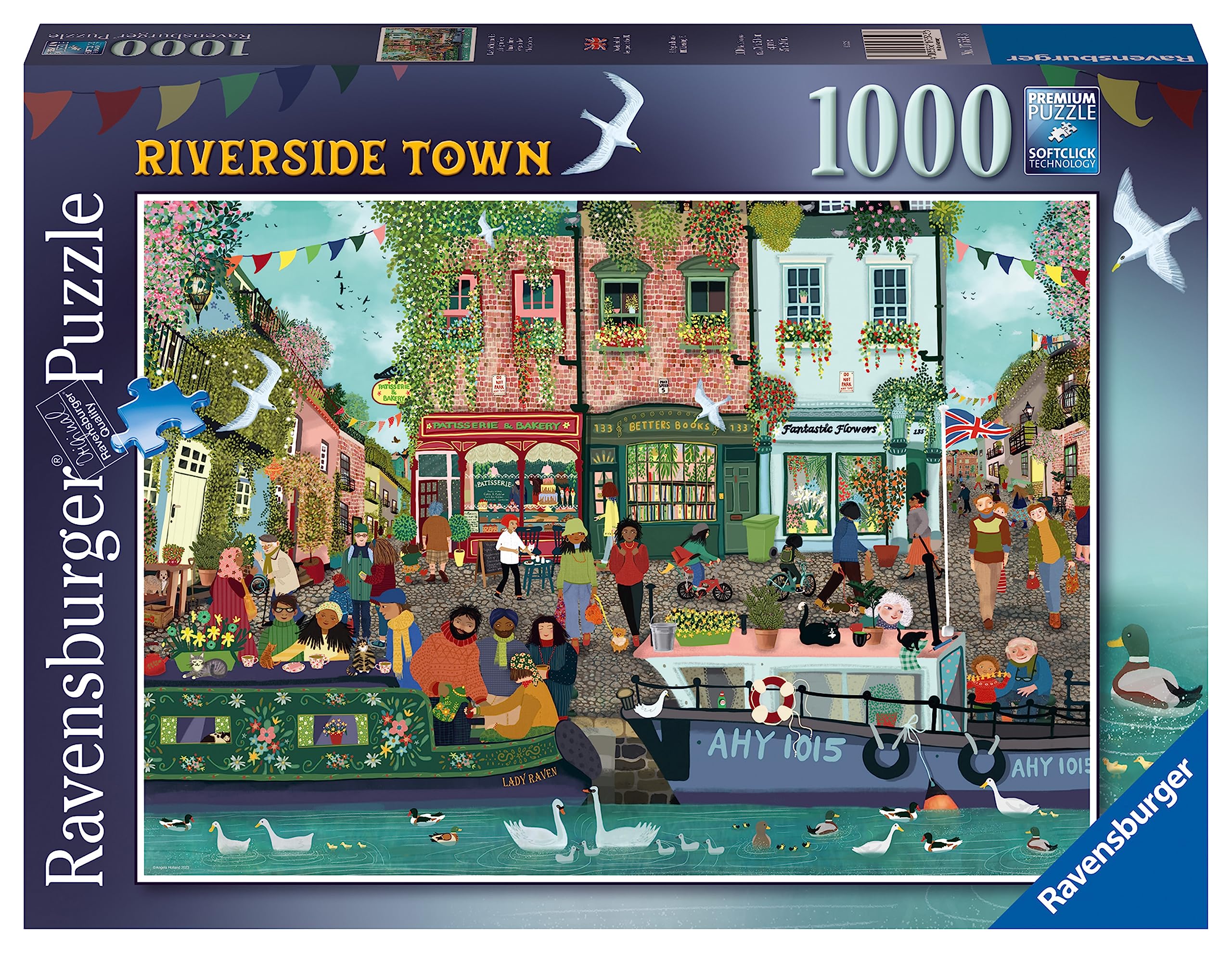 Ravensburger Riverside Town 1000 Piece Jigsaw Puzzle for Adults and Kids Age 12 Years Up