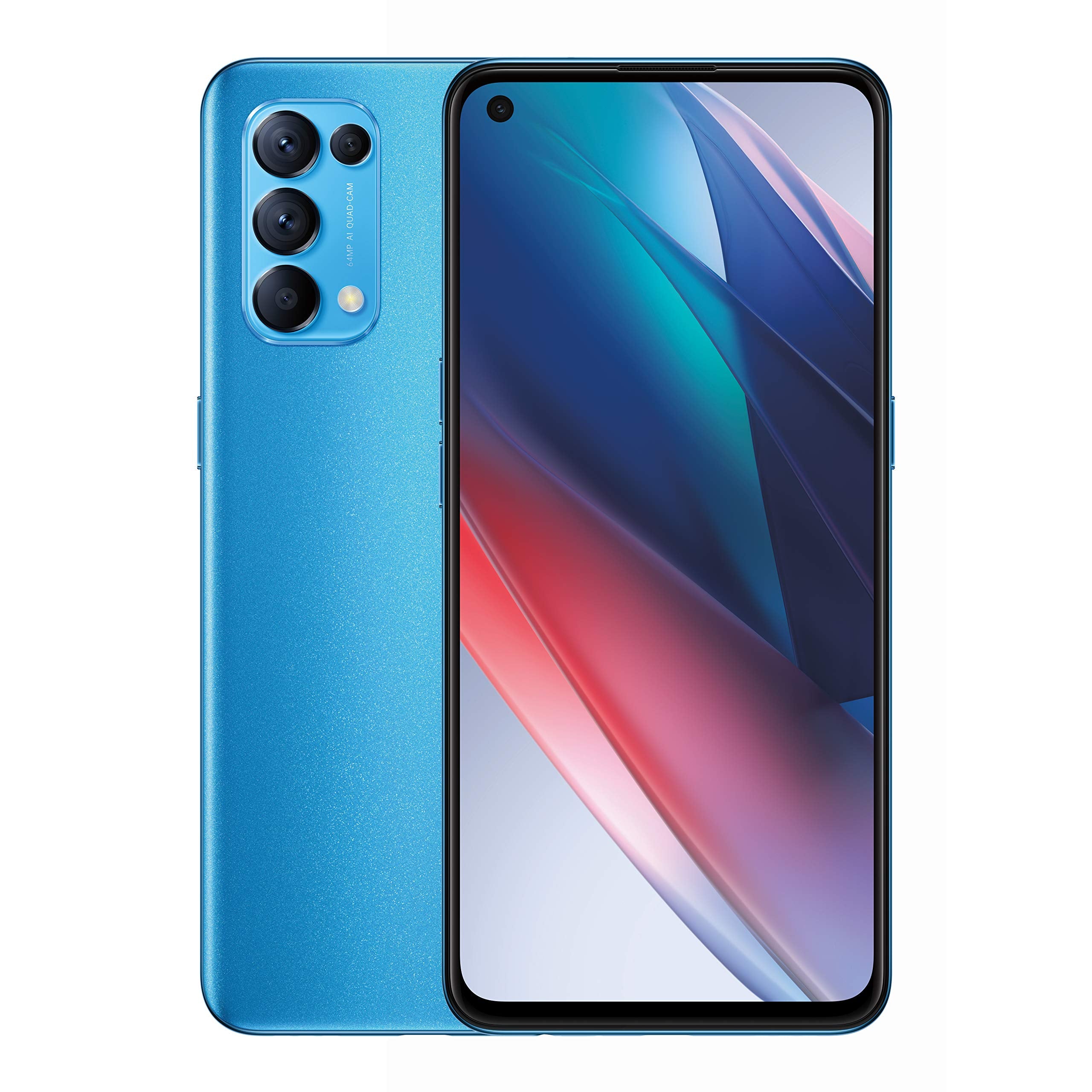 OPPO Find X3 Lite 5G - 8GB RAM and 128GB Storage SIM Free Smartphone (6.4 inch, 64MP Quad Camera, Dual SIM) - Blue