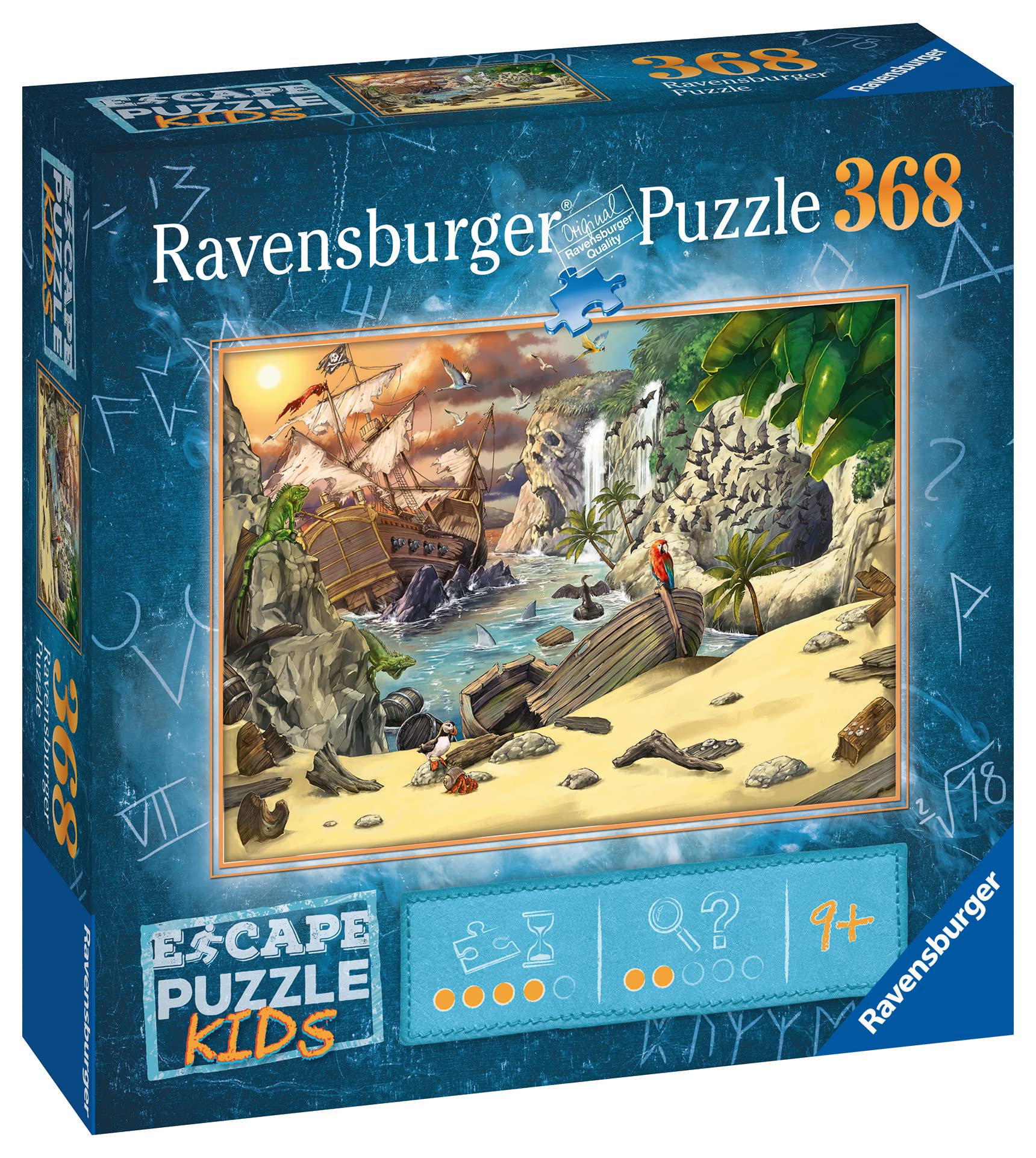 Ravensburger Pirate's Peril Escape Room Mystery Challenge Jigsaw Puzzle for Kids and Adults Age 9 Years Up - 368 Pieces