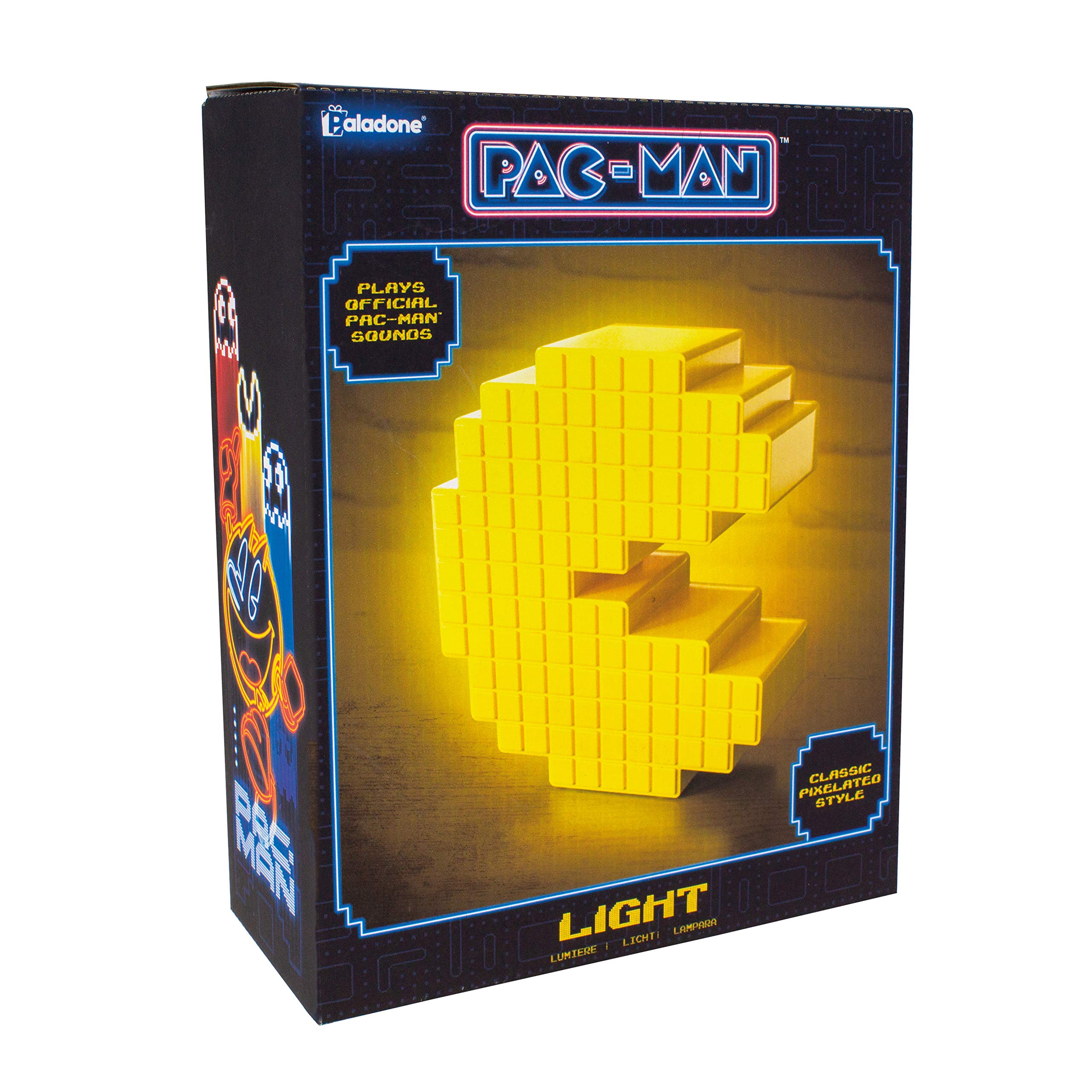 Paladone Pac Man Pixelated Light - Vintage Gaming Desk Lamp