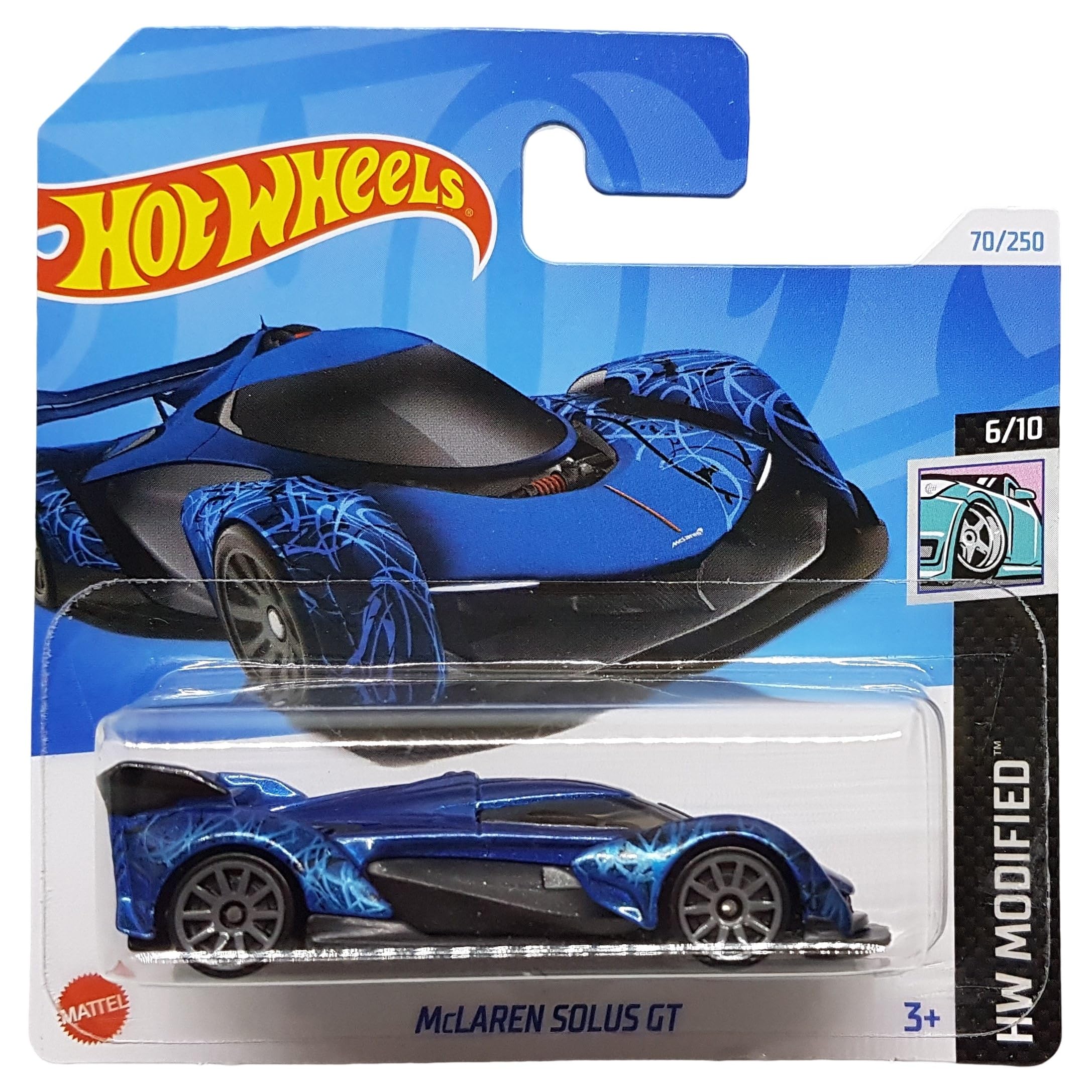 Hot Wheels - McLaren Solus GT - HW Modified 6/10 - HTB68 - Short Card - Single Seater Hypercar - Mattel 2024