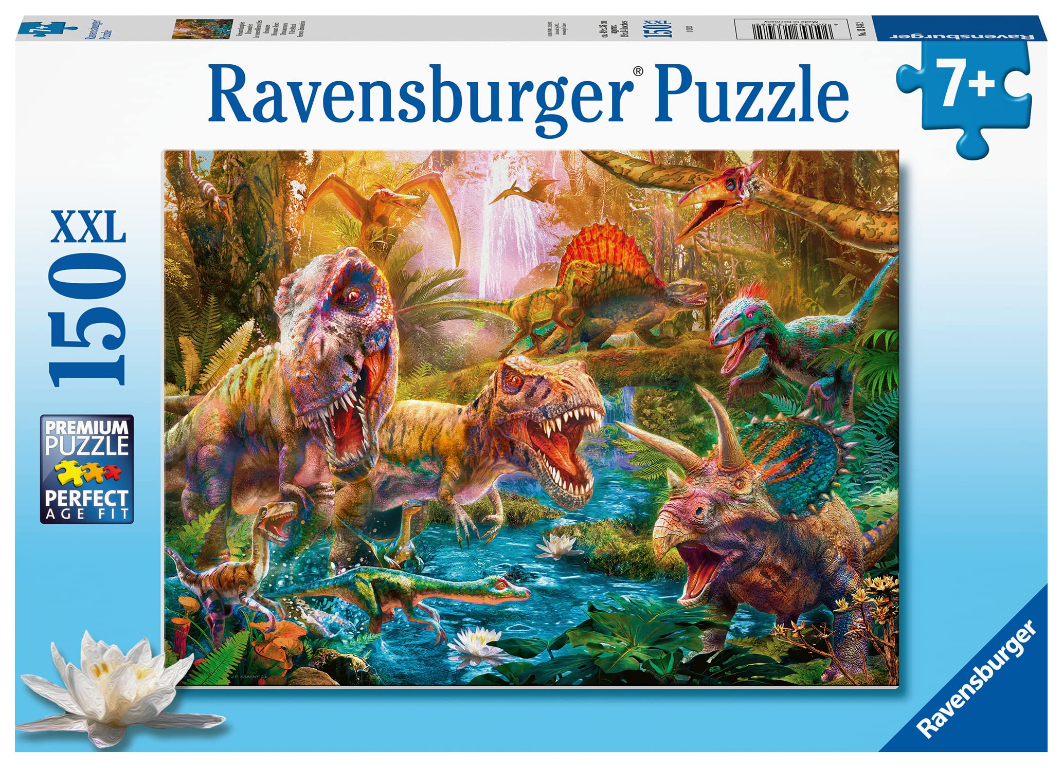 Ravensburger T-Rex Attack Dinosaur Jigsaw Puzzle for Kids Age 7 Years Up - 150 Pieces