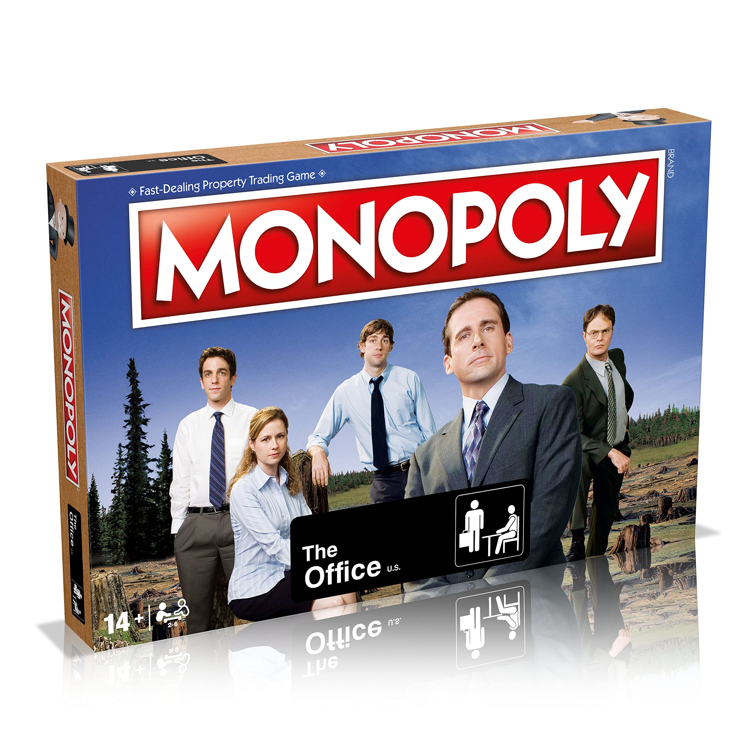 Winning Moves The Office Monopoly Board Game, Play with the Scranton Screw or sign up with Dunder Mifflin and visit Iconic locations like Schrute Farms and Lake Scranton, gift and toy for ages 8 plus