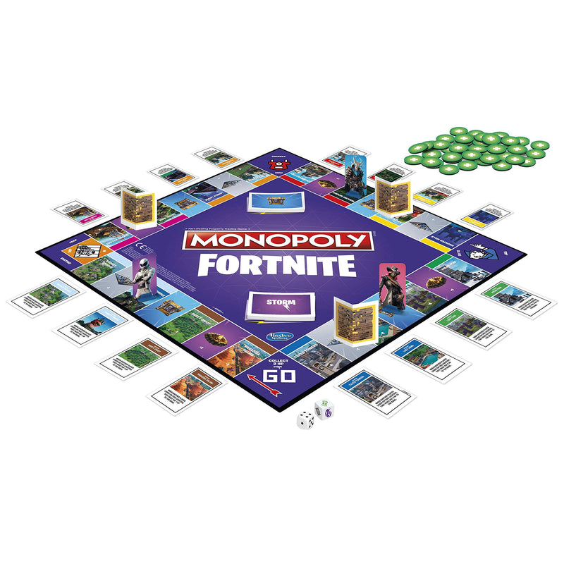 Hasbro Monopoly: Fortnite Edition Board Game Inspired by Fortnite Video Game Ages 13 and Up, Nylon/a, 4.1 x 40 x 26.6 cm